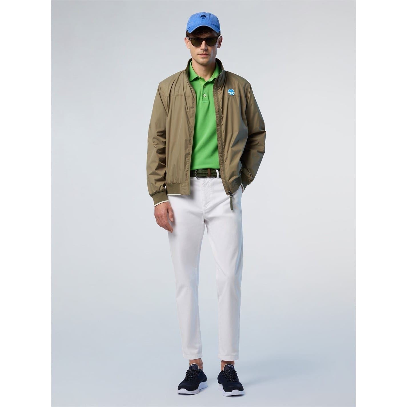 North Sails Sailor Mock Neck Ribbed Cuff Bomber Jacket