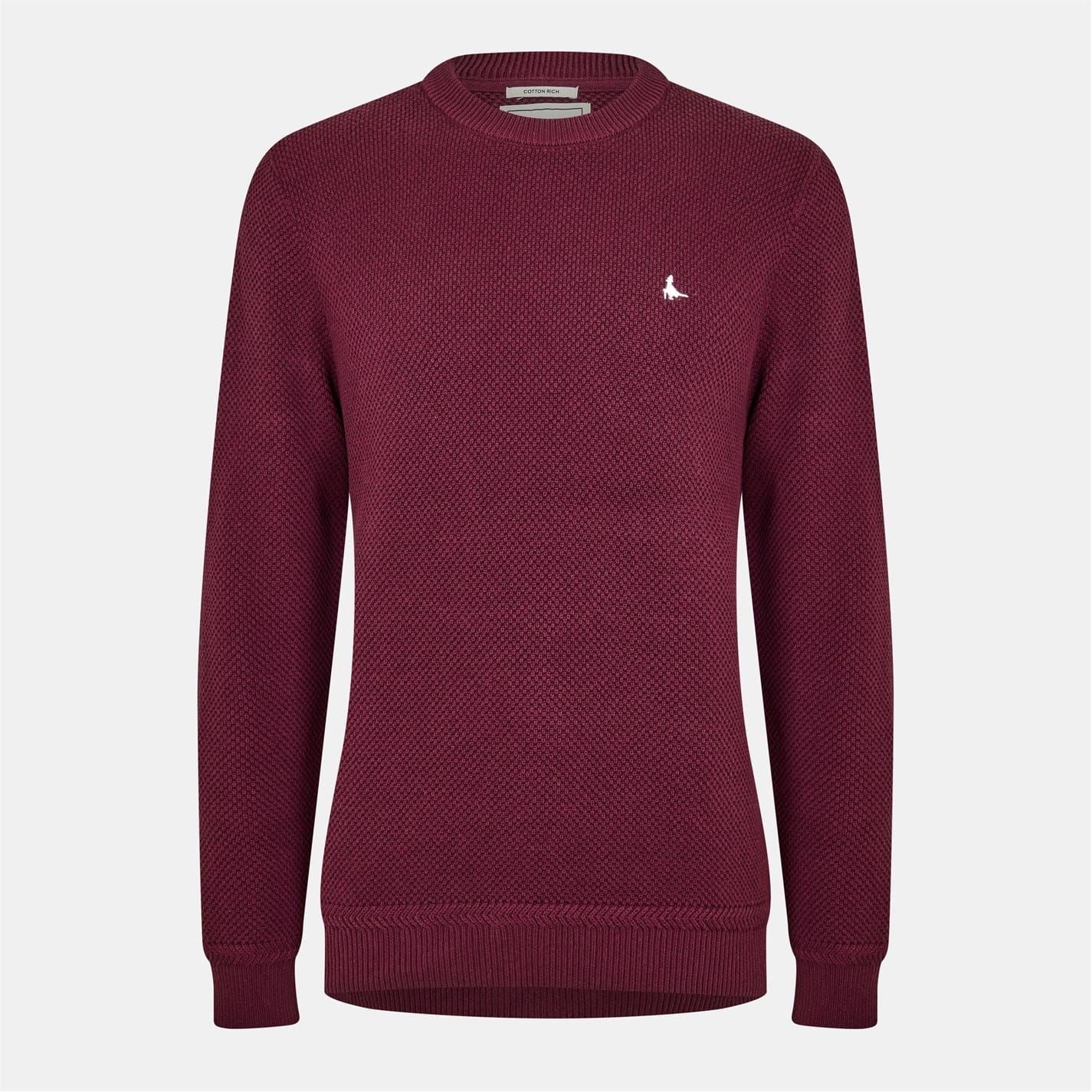 Jack Wills Mens Linus Seed Stitch Crew Neck Jumper