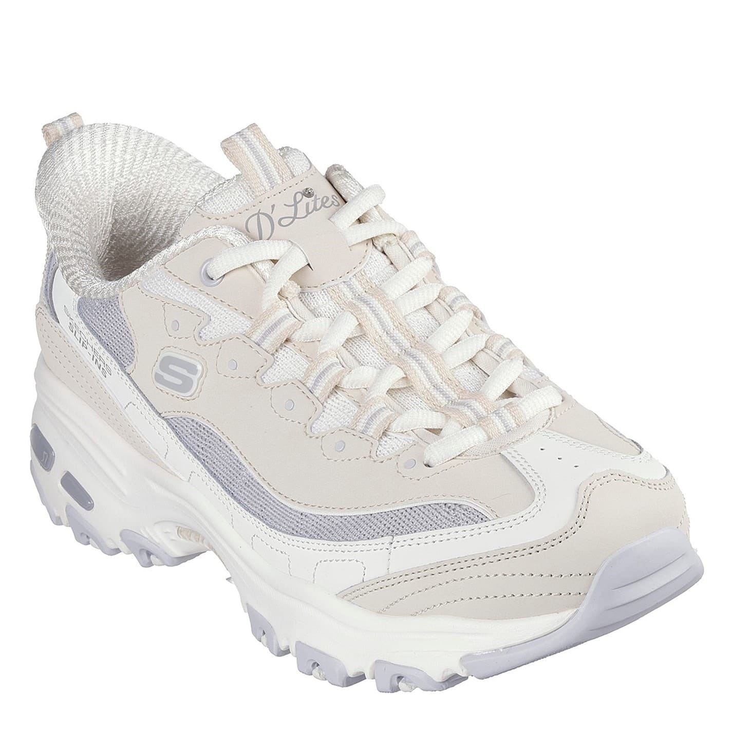 Skechers D Lites Smooth Nostalgia Low Top Sneakers