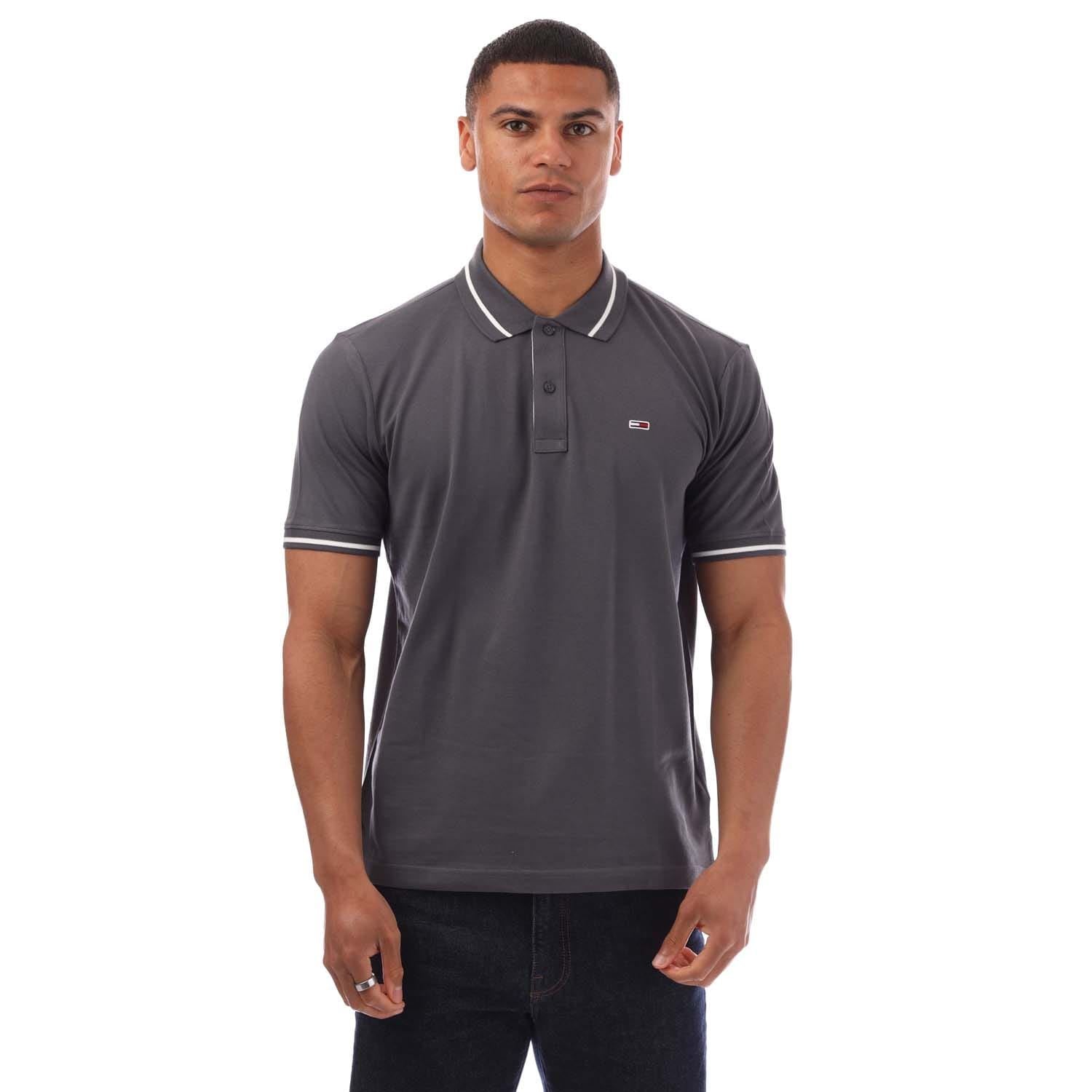 Tommy Jeans Regular Fit Tipped Polo Shirt