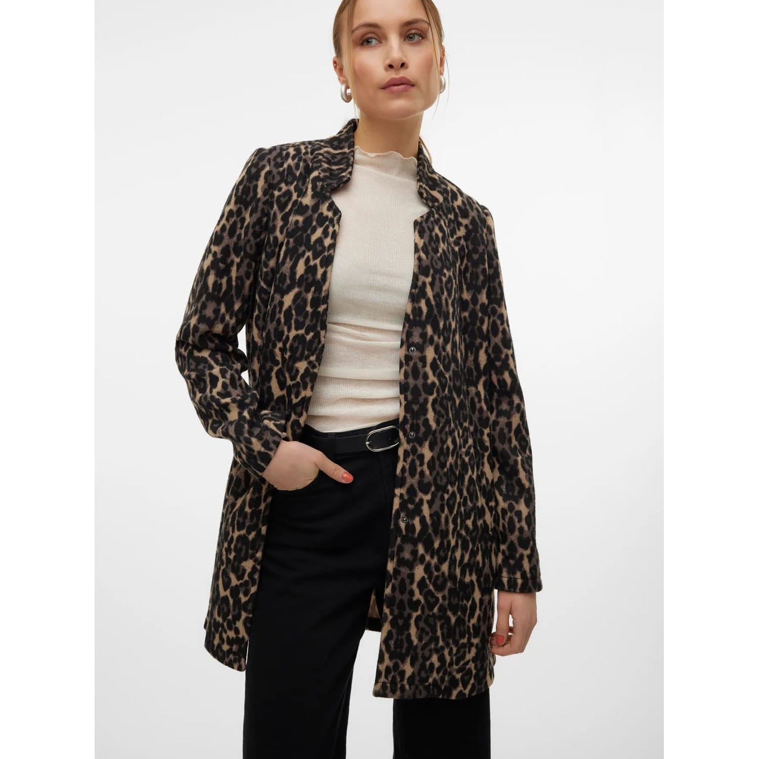 Vero Moda Brushed Katrine Leopard Print Jacket