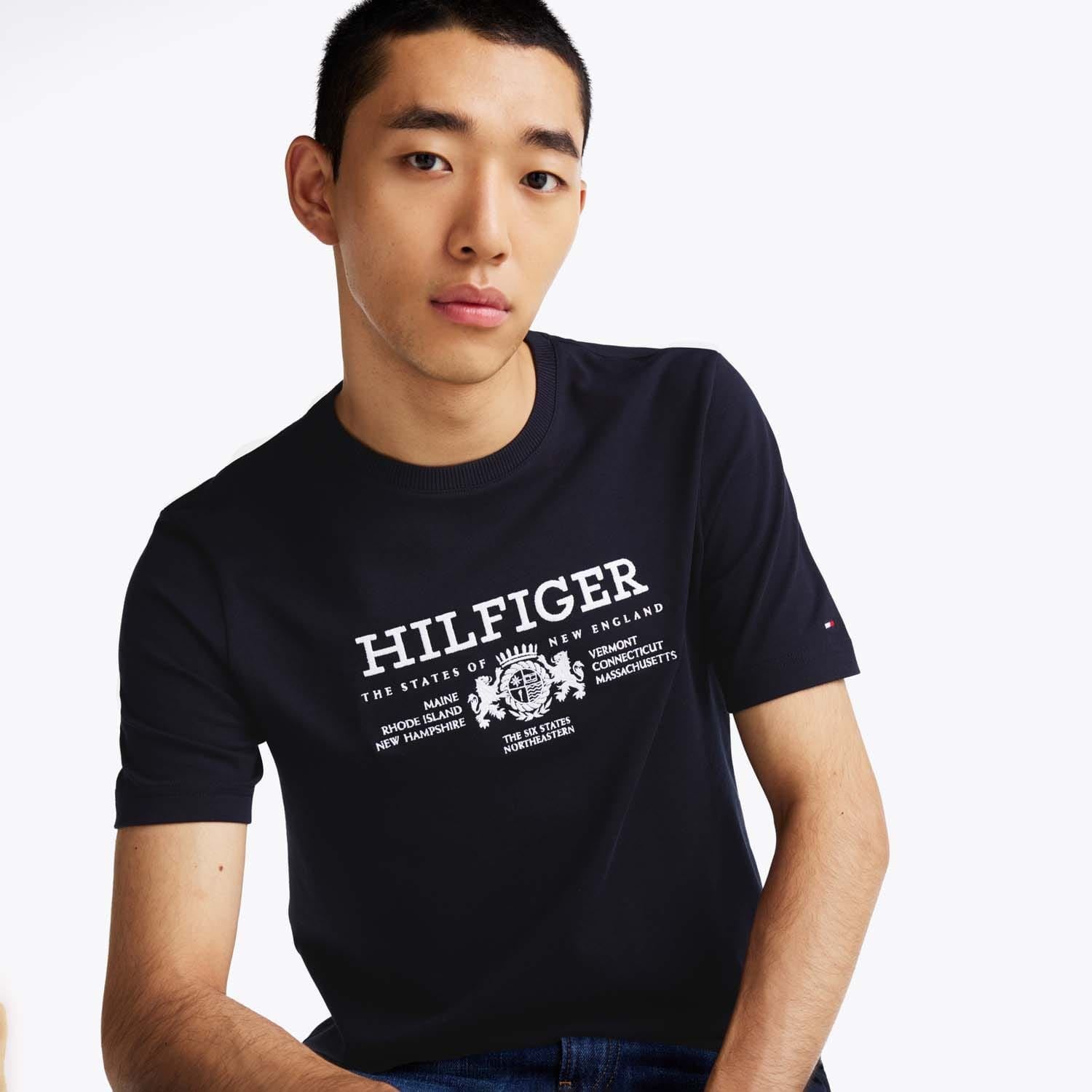 Tommy Hilfiger Crest Logo Embroidery T-Shirt