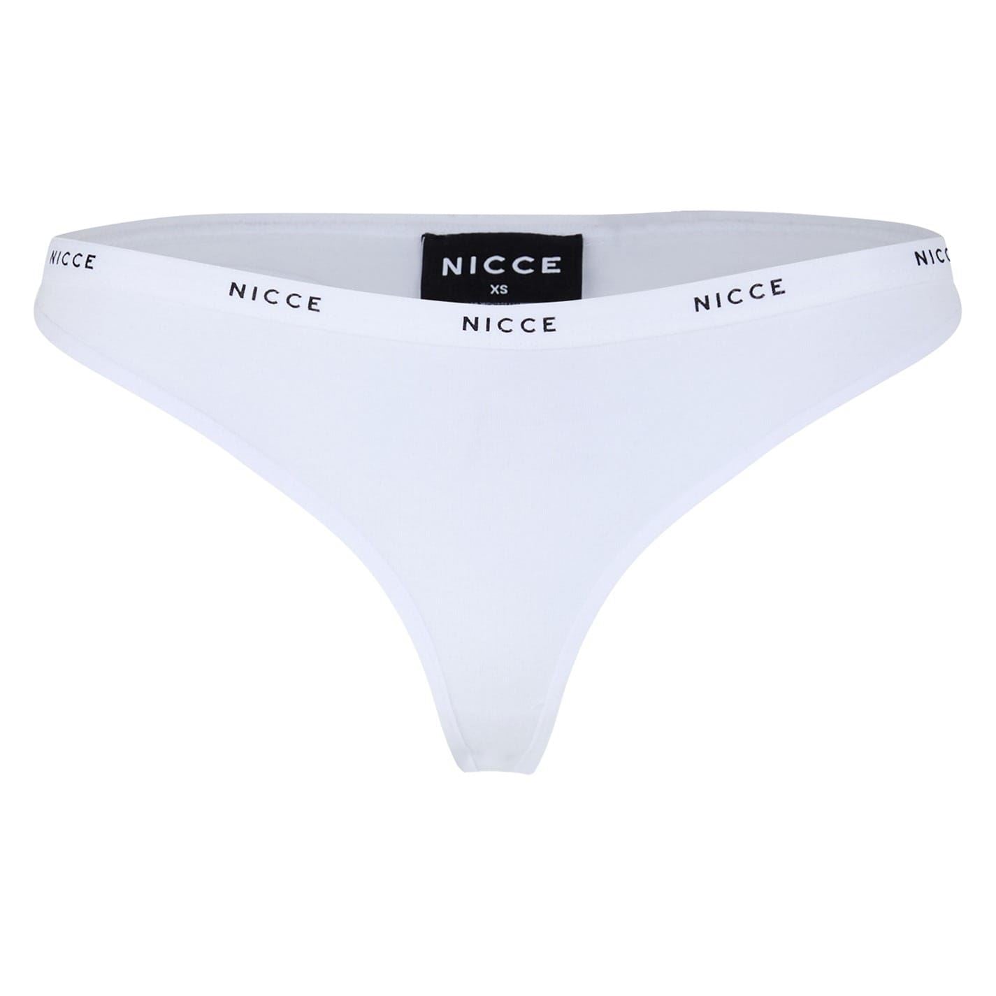 Nicce Logo Print Bikini Brief
