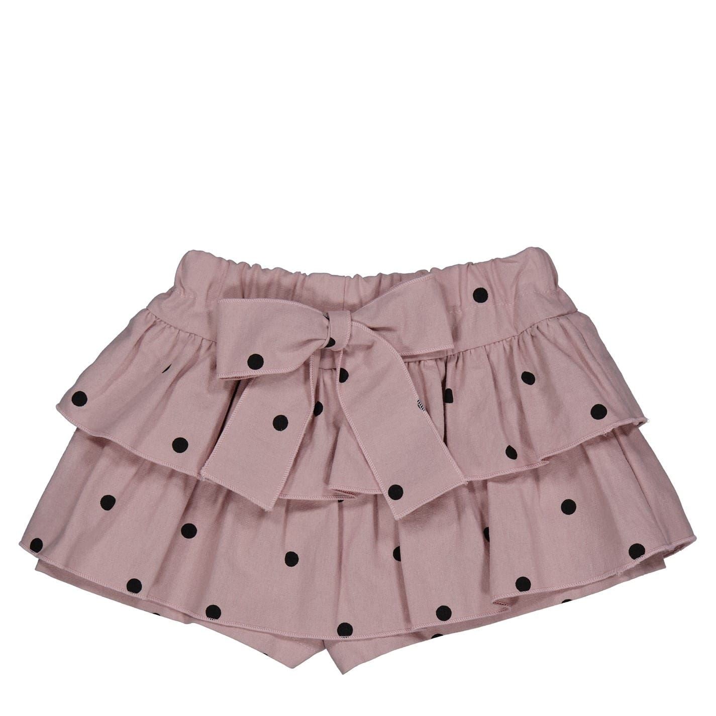 Phi Dot Frill Mini Ruffle Skirt