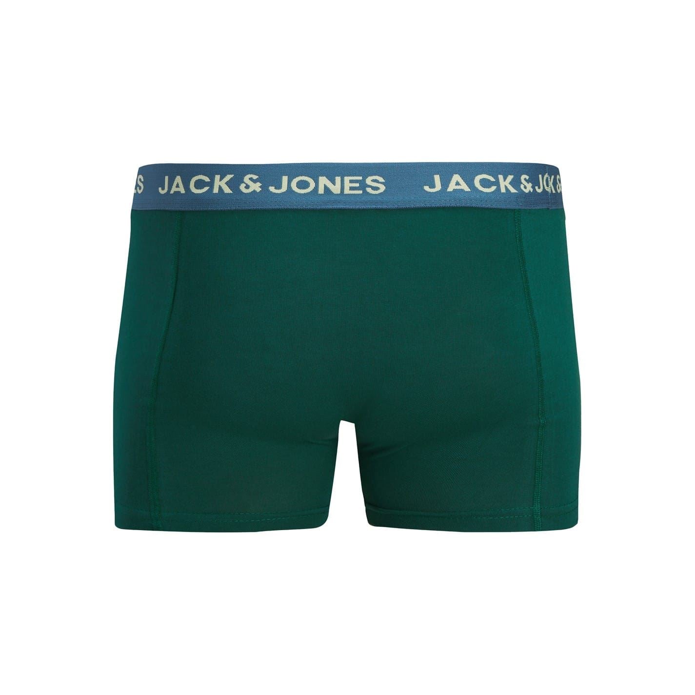Jack and Jones Green Trunk 3pk