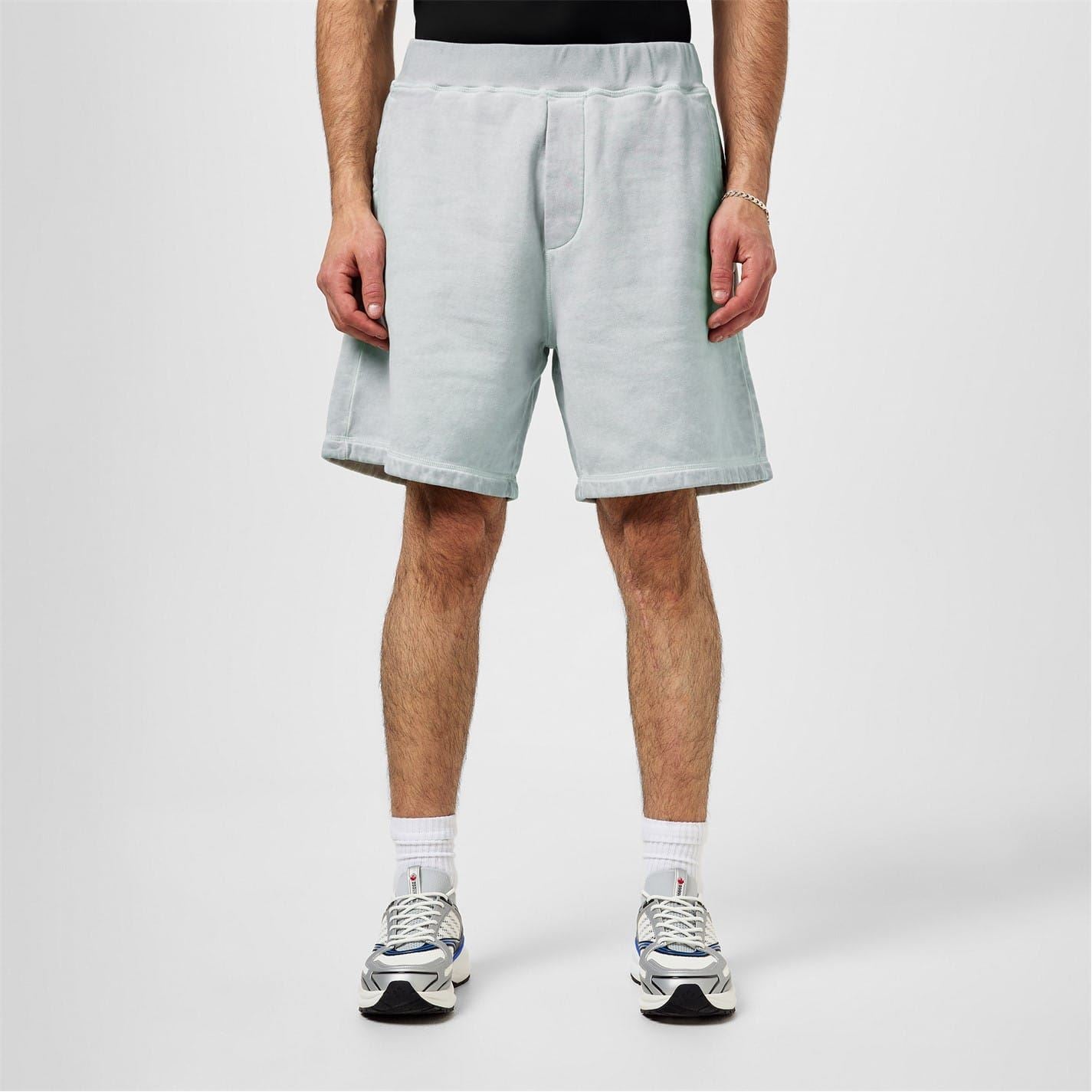 DSquared2 Solid Sweat Shorts with Elasticated Waistband