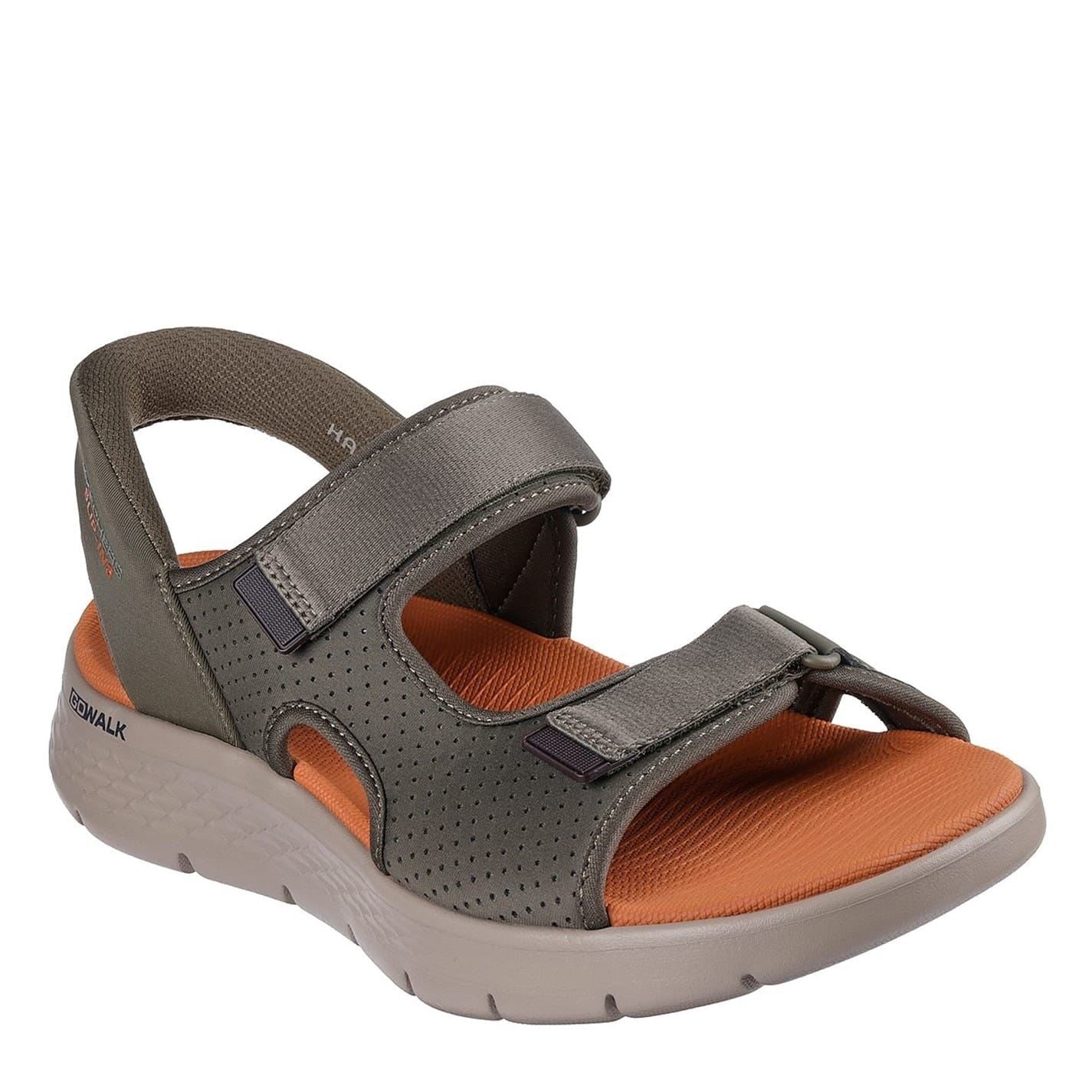 Skechers Slip Ins Open Toe Quarter Strap Slide Sandals