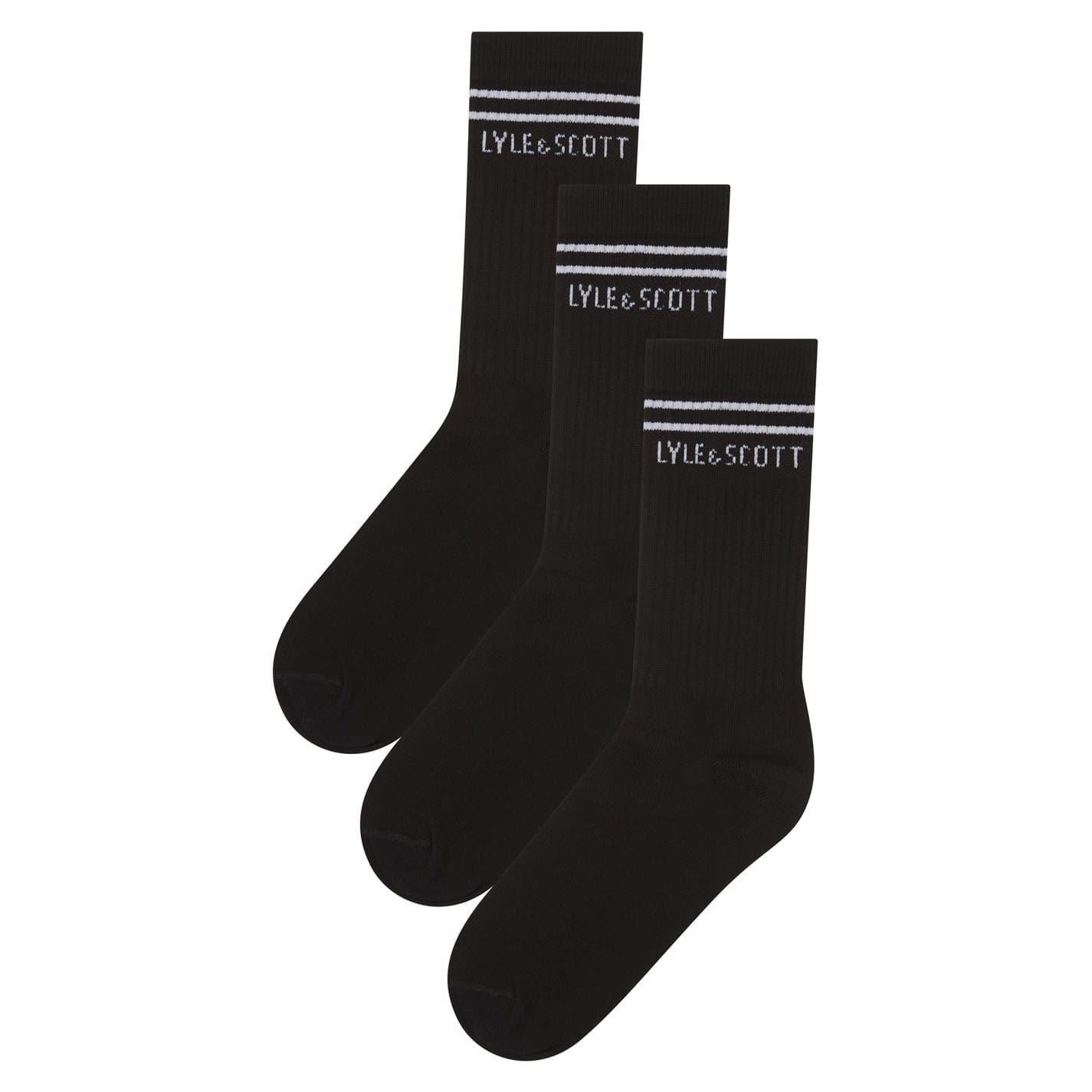 Lyle And Scott 3pk Crew Socks