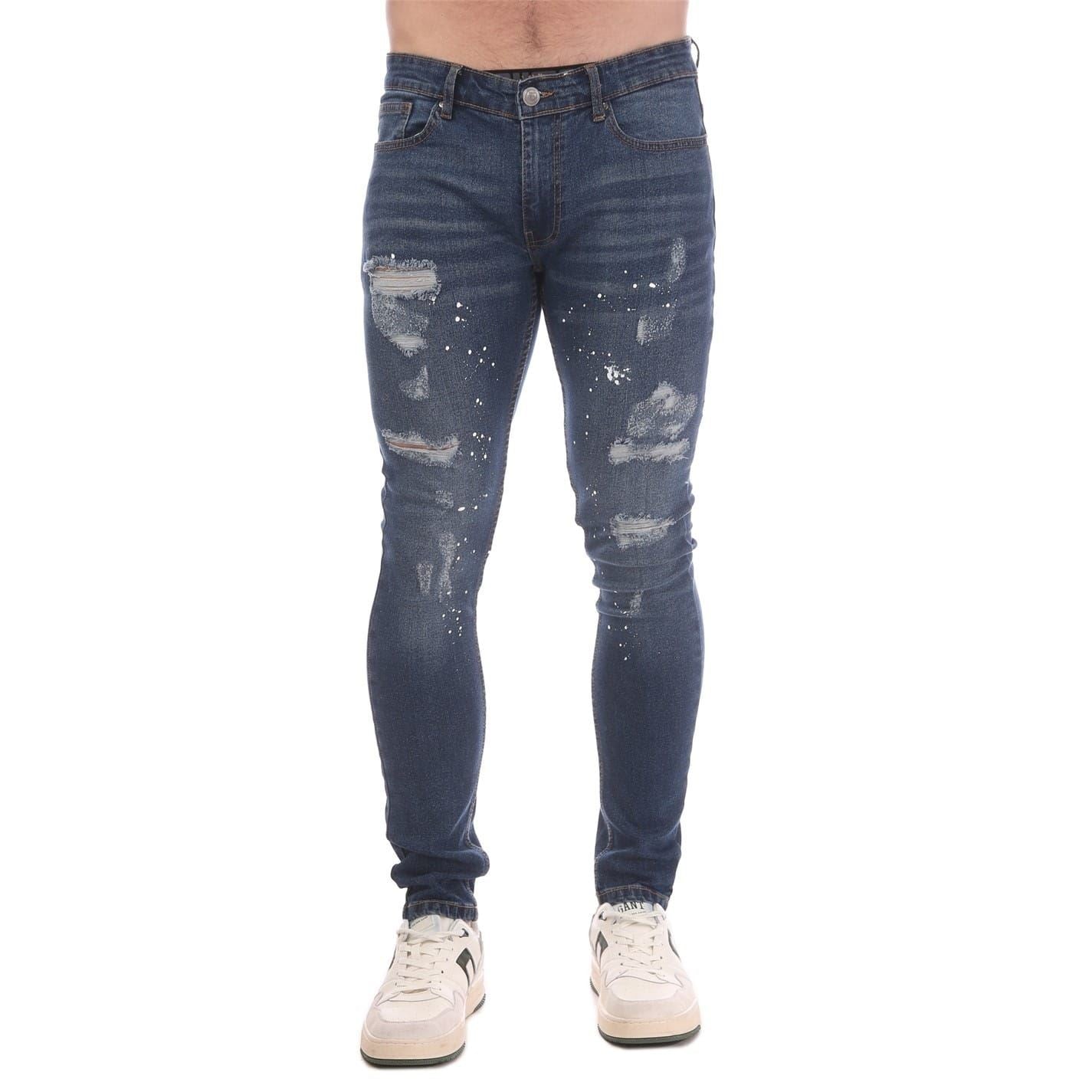 DFND London Slim Fit Slim Cut Denim Pants