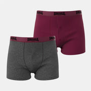 lonsdale Mens 2 Pack Boxer Shorts
