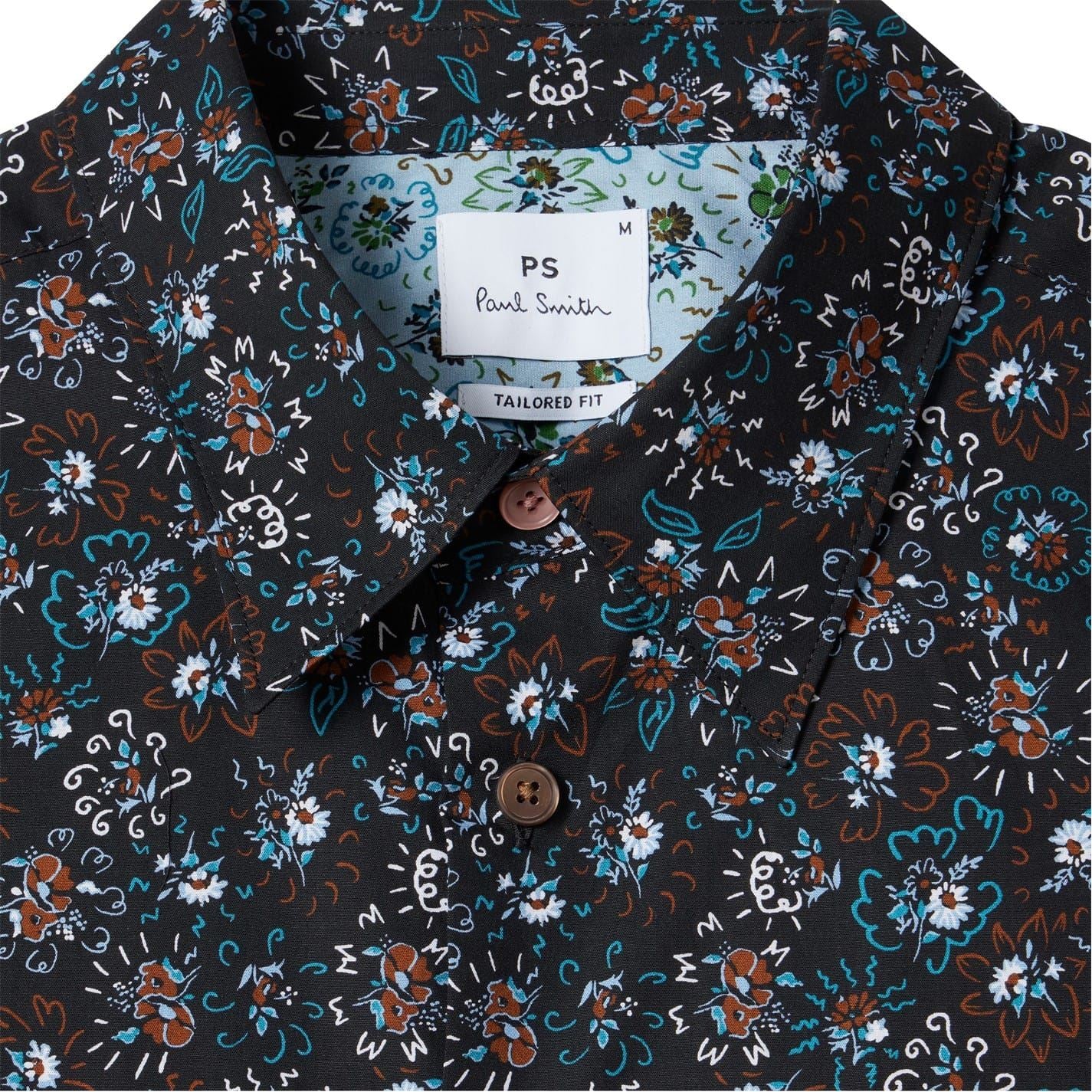 PS Paul Smith Floral Collared Neck Long Sleeve Shirt