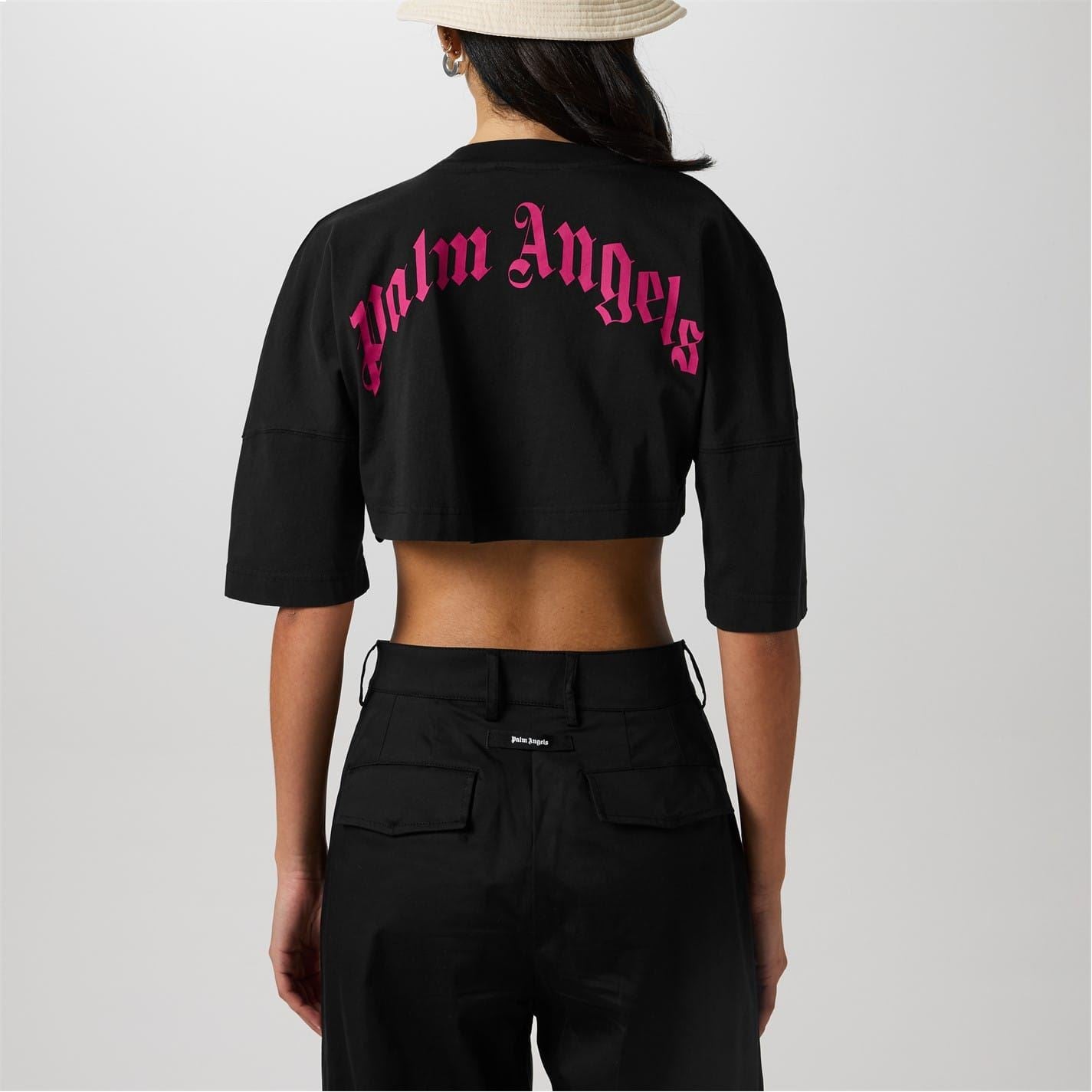 Palm Angels Logo Crop T-Shirt