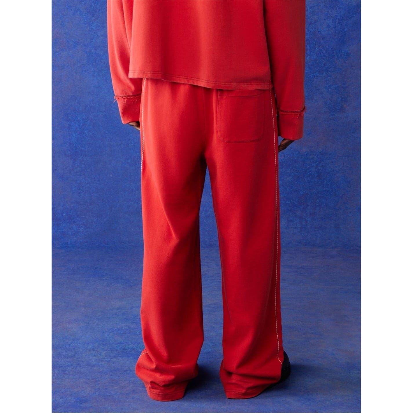 True Religion Wide Leg Open Hem Sweatpants