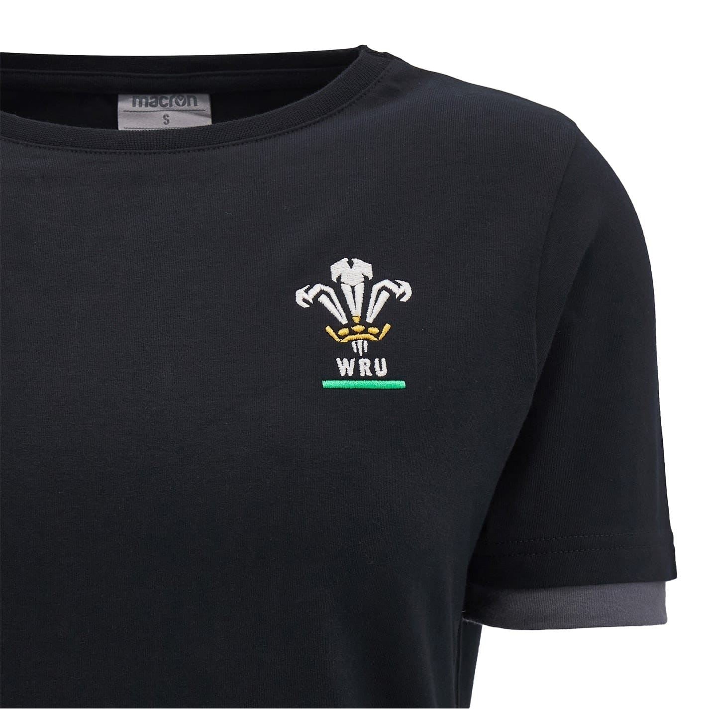 Macron Womens Wales Rugby Union Travel T-Shirt 2024