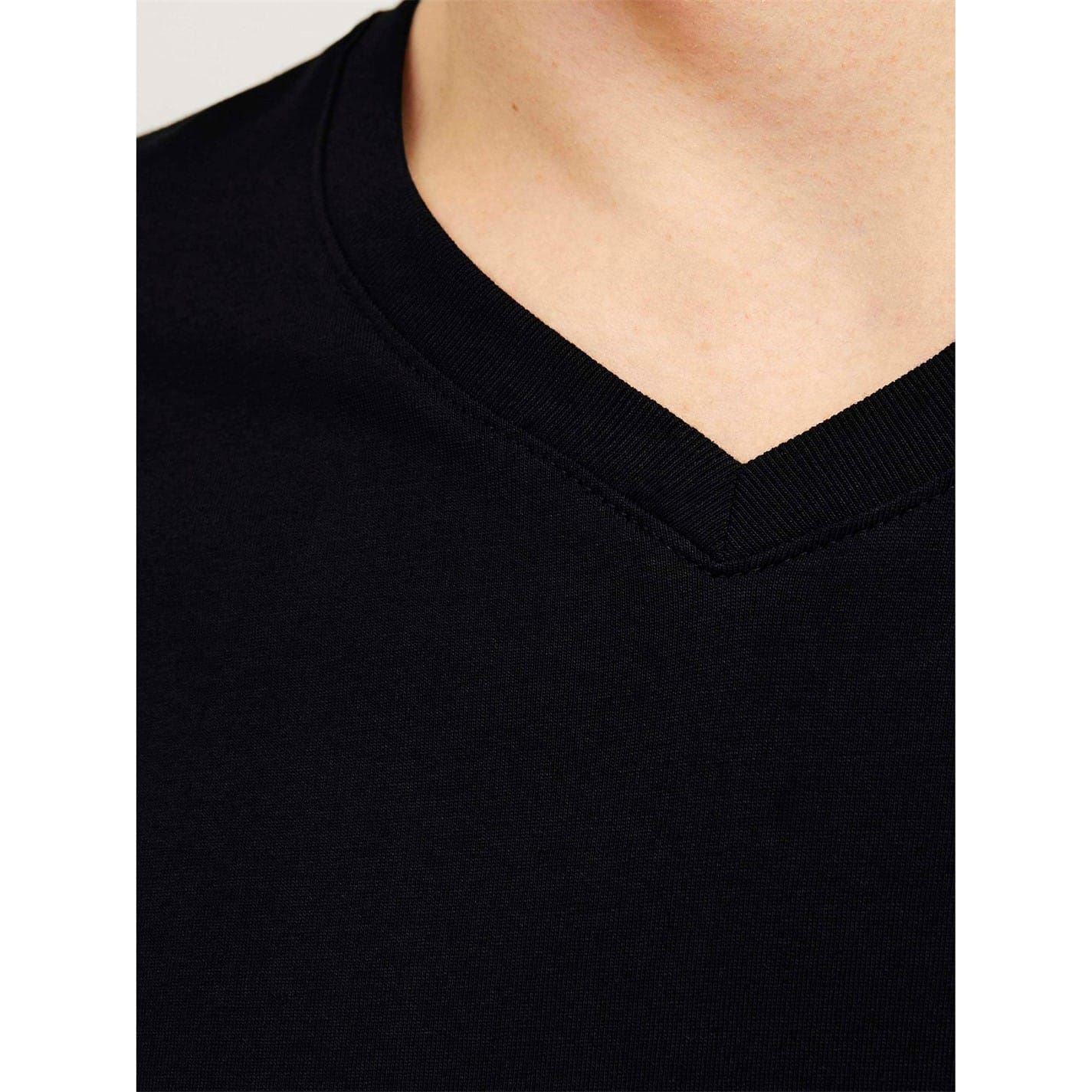 Jack and Jones V-Neck Short Sleeve Regular Fit T-Shirt 2 Pack