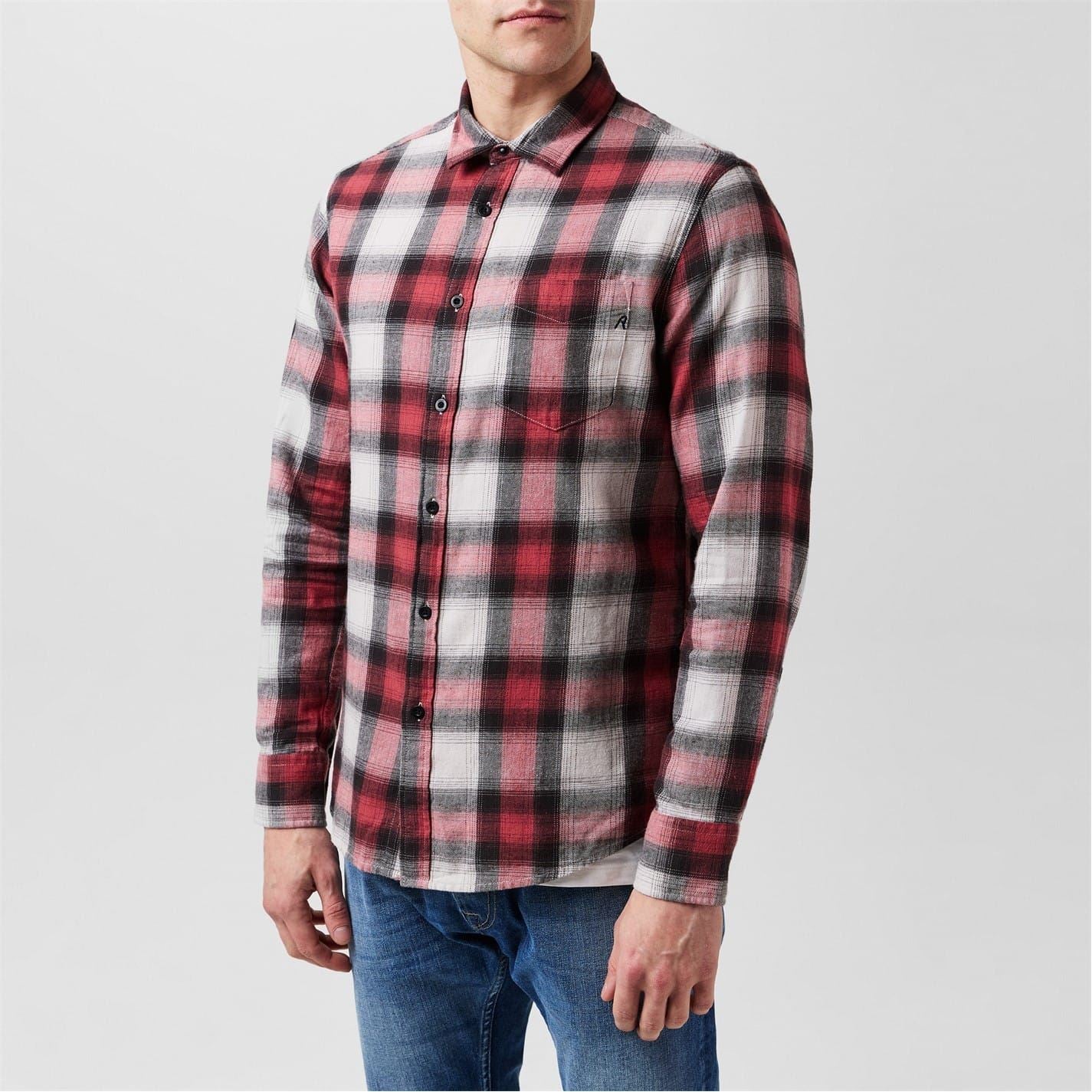Replay Plaid Shirt Jacket