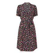 Yumi Retro V-Neck Knee Length Shirtdress