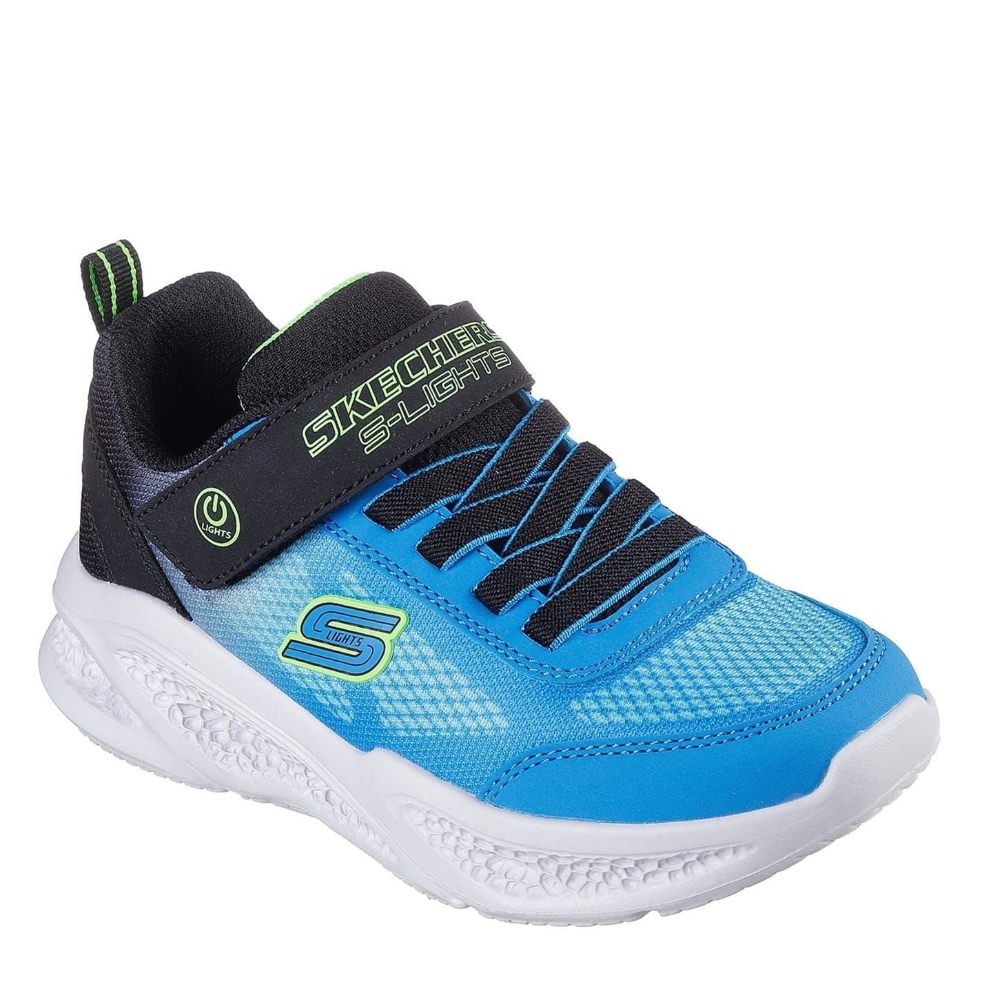 Skechers Boys Lighted Gore Strap Round Toe Trainers