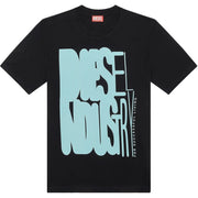 Diesel Water Print Slim Fit Crew Neck T-Shirt