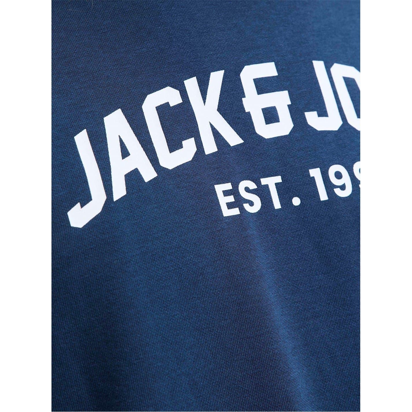 Jack and Jones Arch Lettering Crew Neck Sweatshirt Jogger Full Tracksuit
