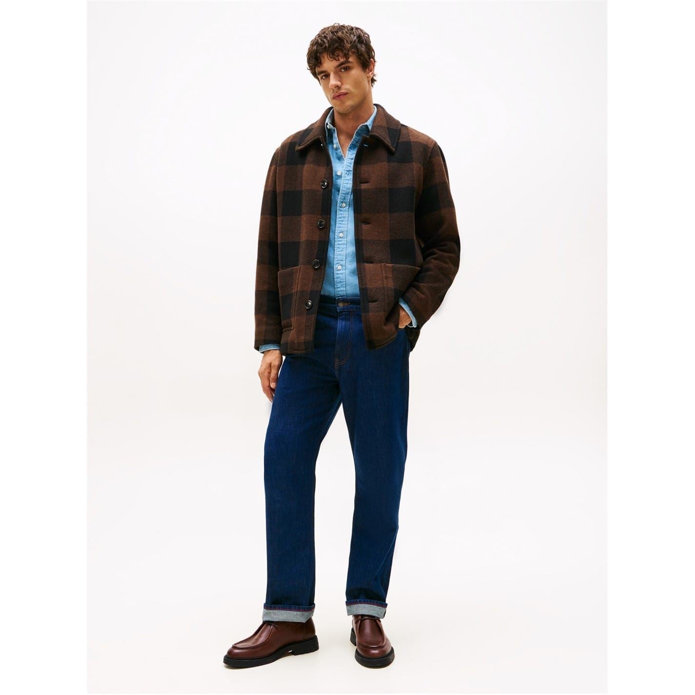 Tommy Hilfiger Moc Toe Leather Lace-Up Moccasins