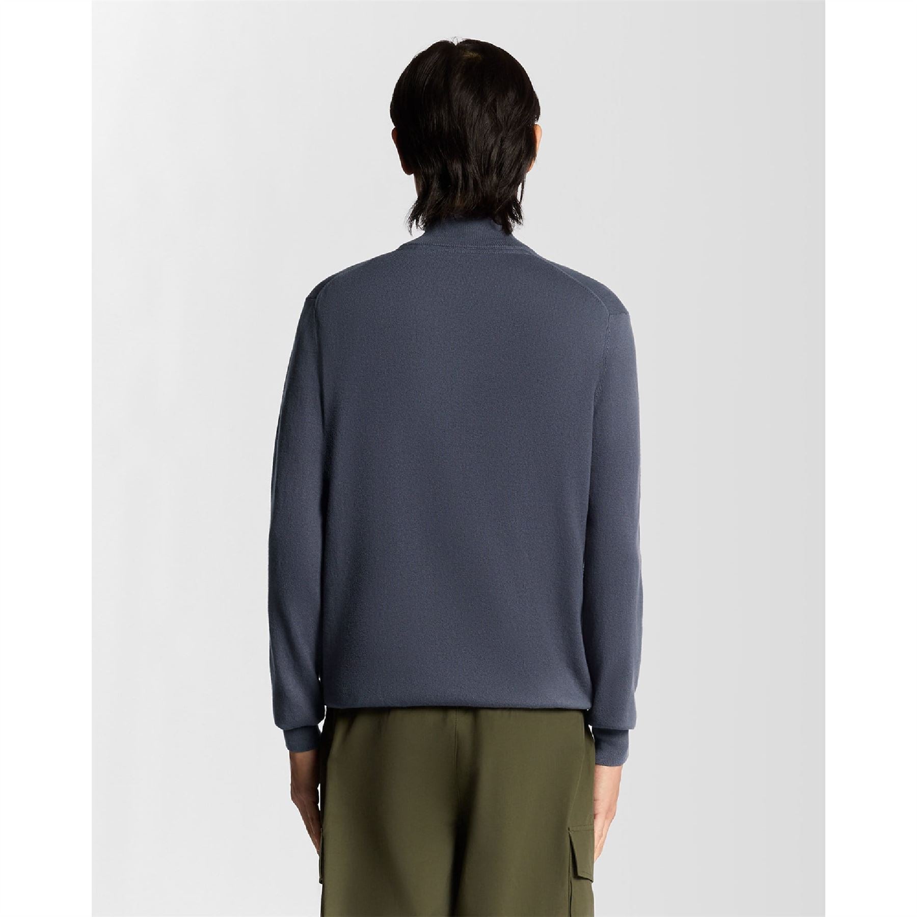 Lyle And Scott Cotton Merino Quarter Zip Jumper