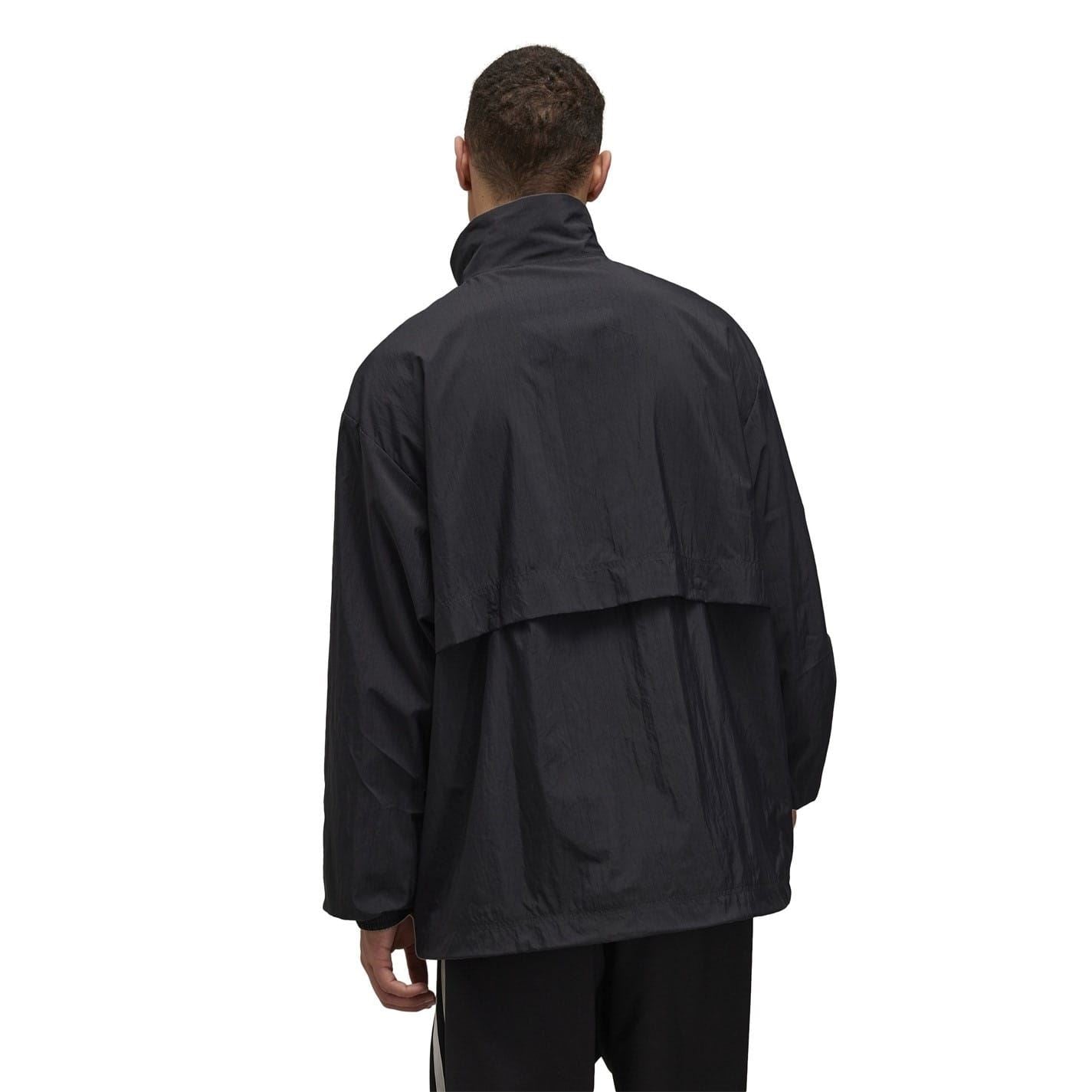 Y-3 Nyl Half-Zip High Neck Rain Jacket