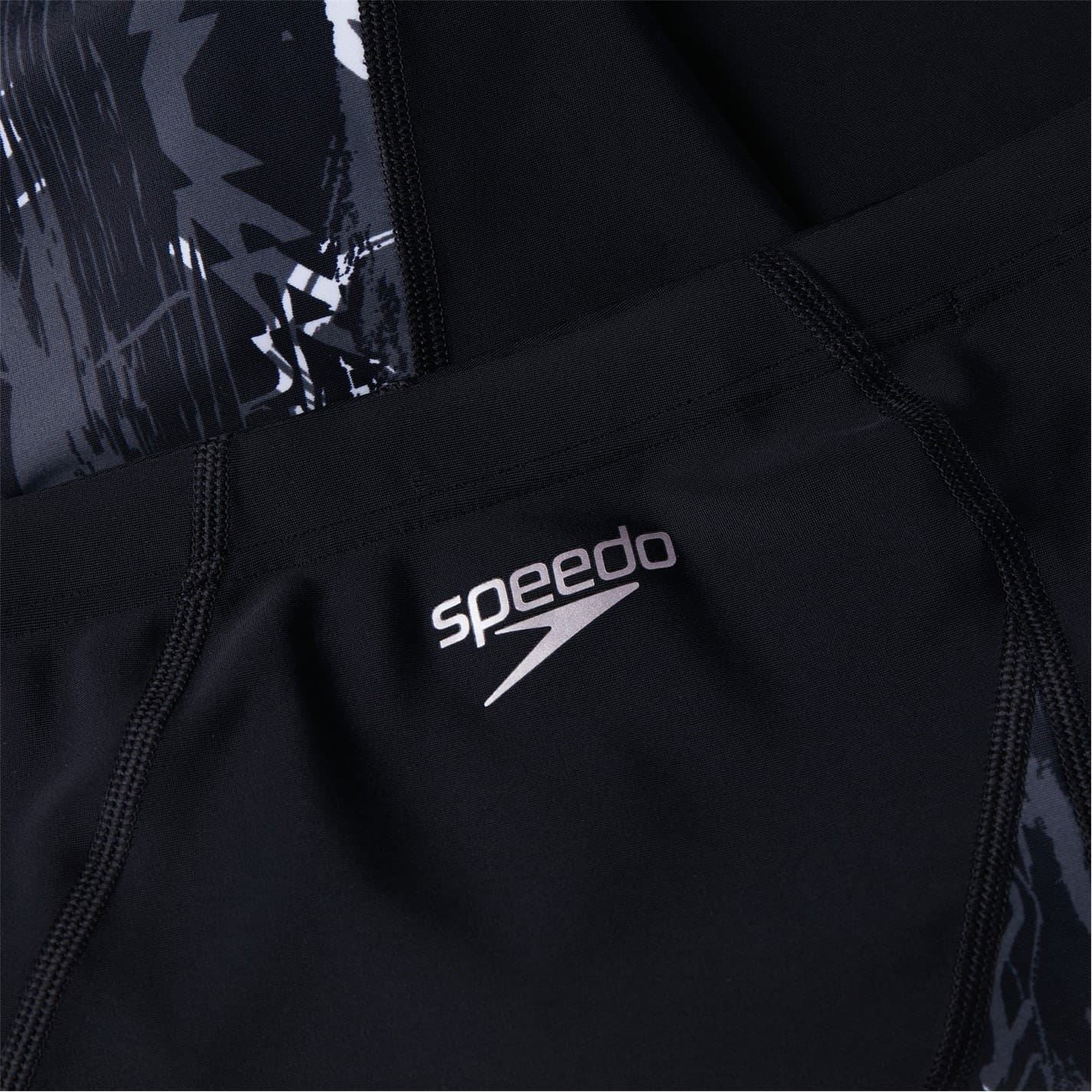 Speedo V Panel Abstract Patterned Jammer Short