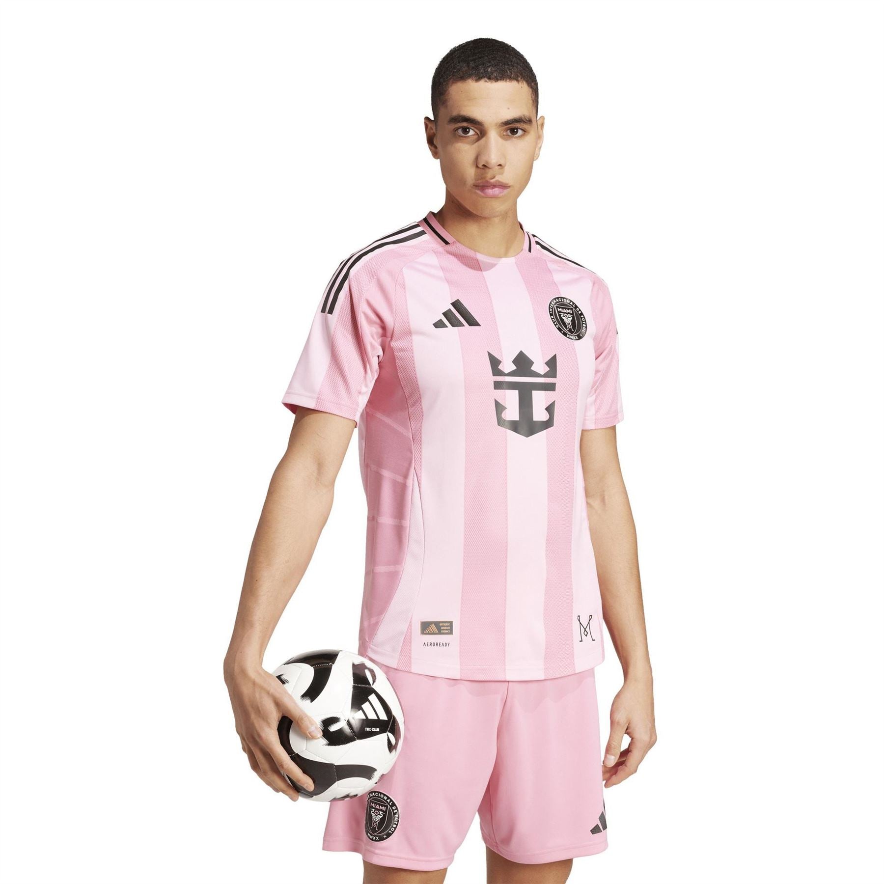 adidas Mens Inter Miami Authentic Home Shirt 25 26