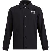 Under Armour Coach Solid Patterned Snap Button Shirt Collared Jacket