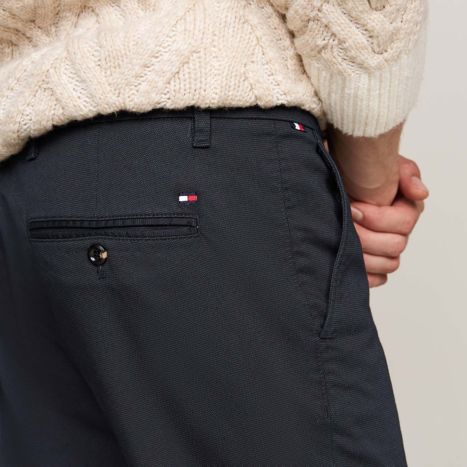 Tommy Hilfiger Bleecker Stretch Cotton Printed Slim-Fit Chinos