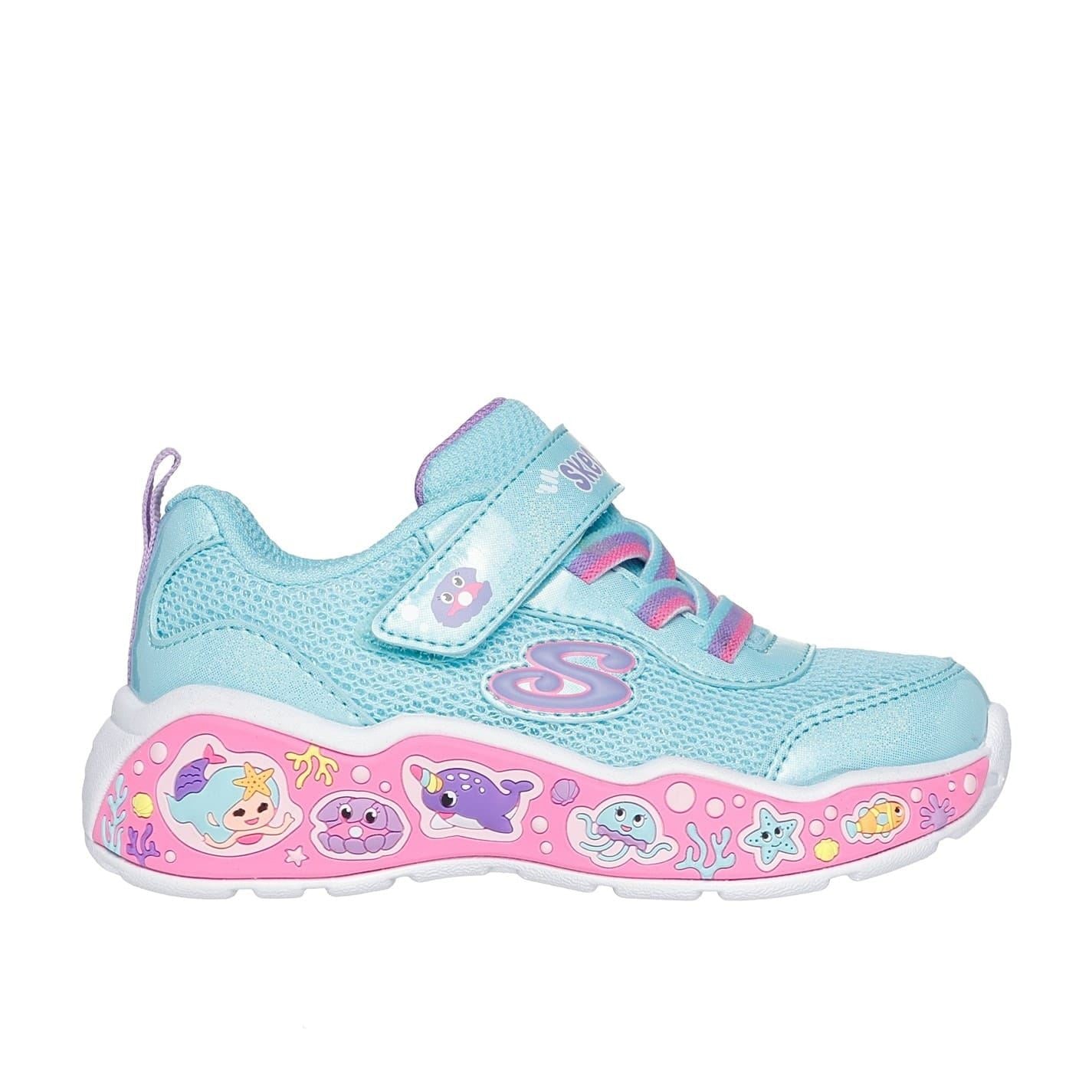 Skechers Girls Graphic Print Low Top Sneakers