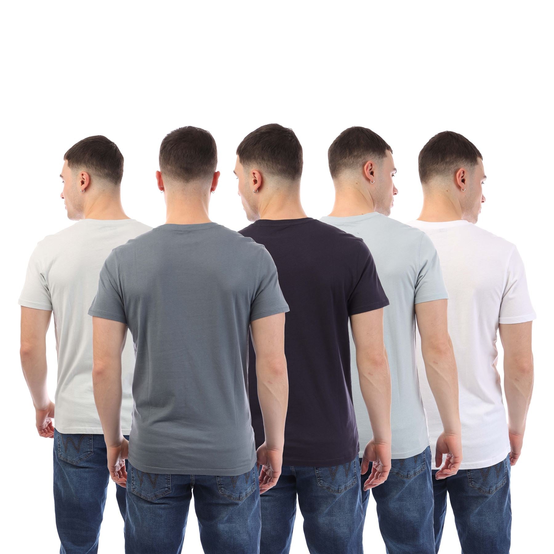 Duck and Cover Demtare Print Sleeve 5 Pack T-Shirts
