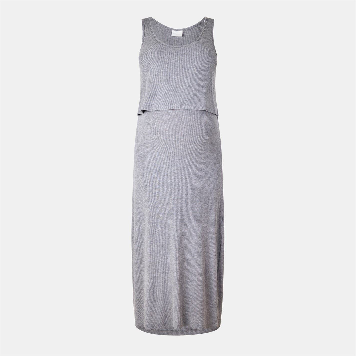 Mamalicious Knit Scoop Neck Midi Tank Dress