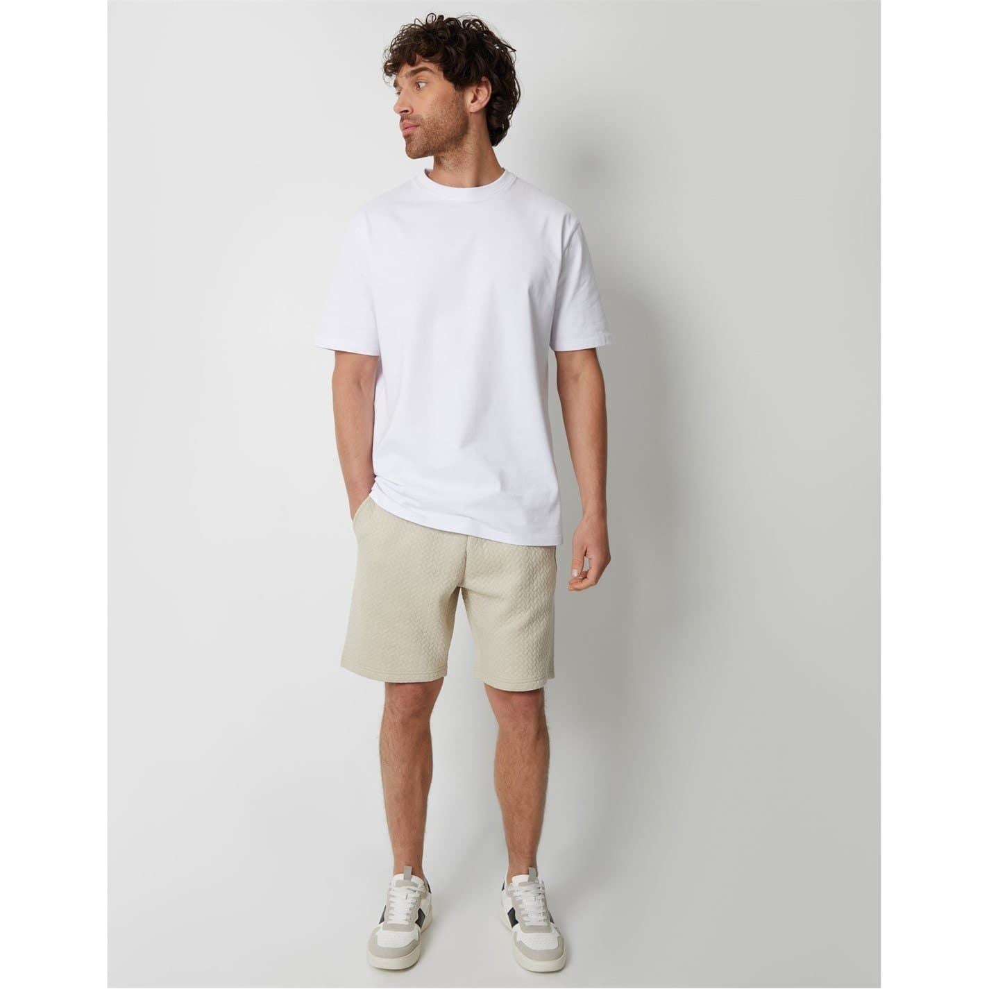 Threadbare Mitch Textured Bermuda Shorts