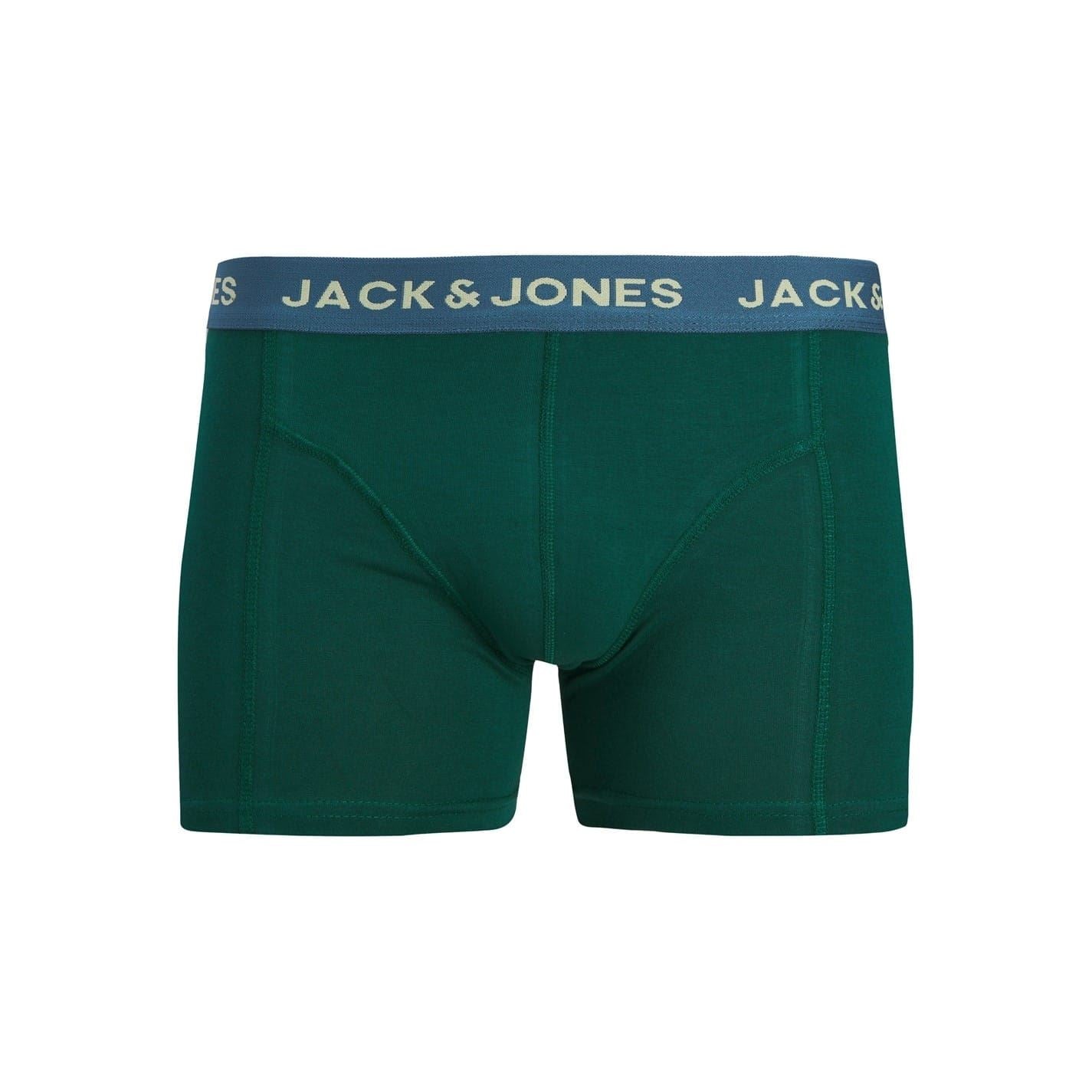 Jack and Jones Green Trunk 3pk