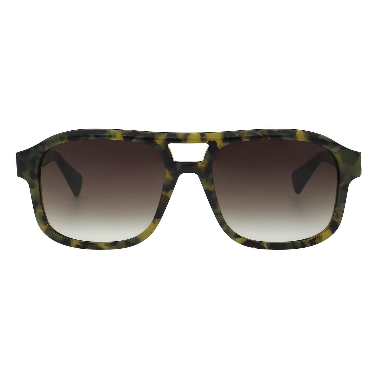 AllSaints Enzo Rectangle Double Bridge Sunglasses