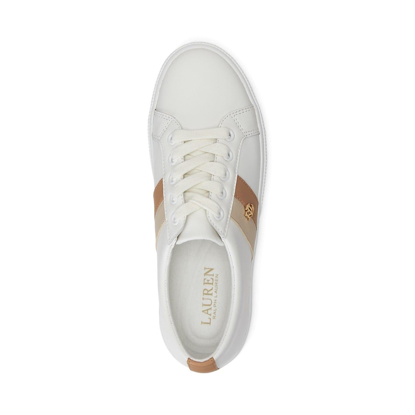 Lauren by Ralph Lauren Janson Leather Court Trainers