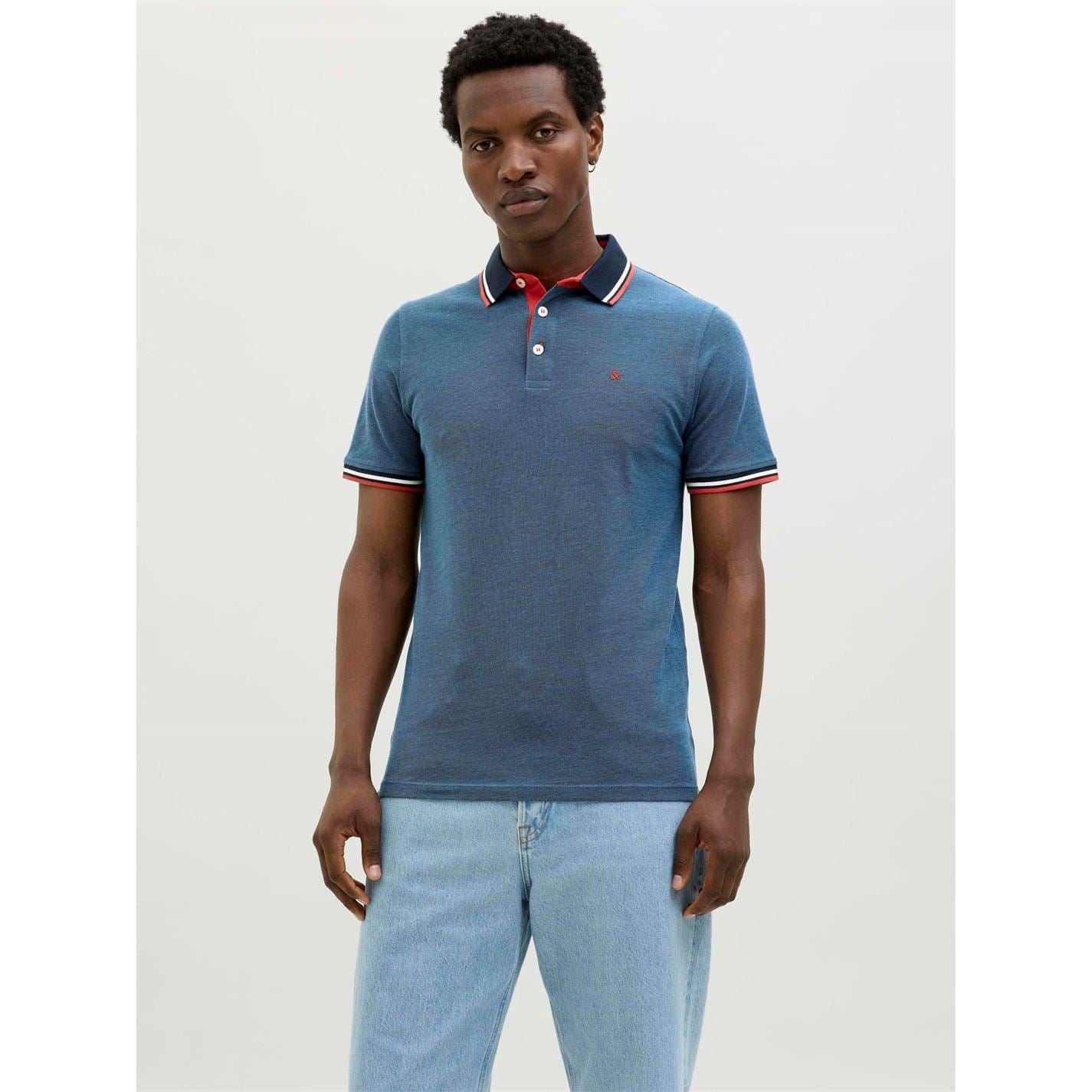 Jack and Jones Paulos Polo 2 Pack Collared Short Sleeve Shirt