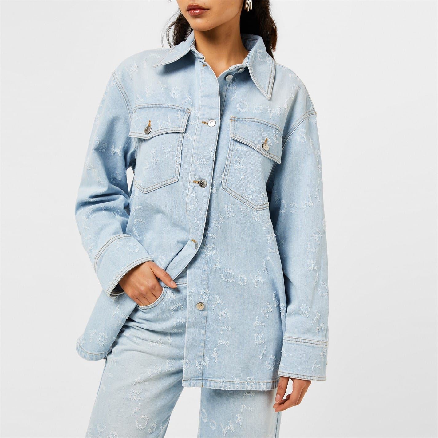 Stella McCartney Womens Logo Denim Shirt