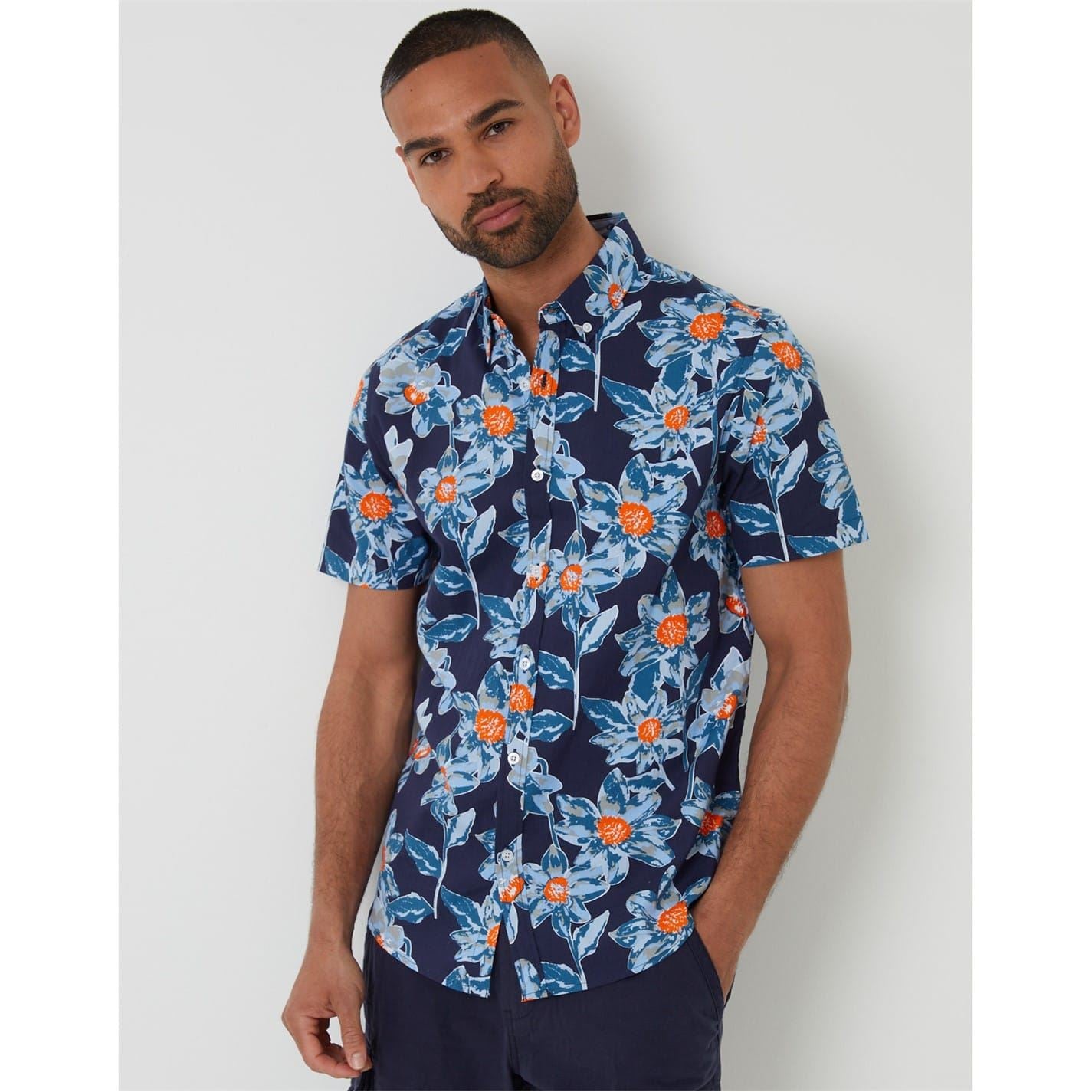 Threadbare Bellis Regular Fit Short Sleeve Shirt