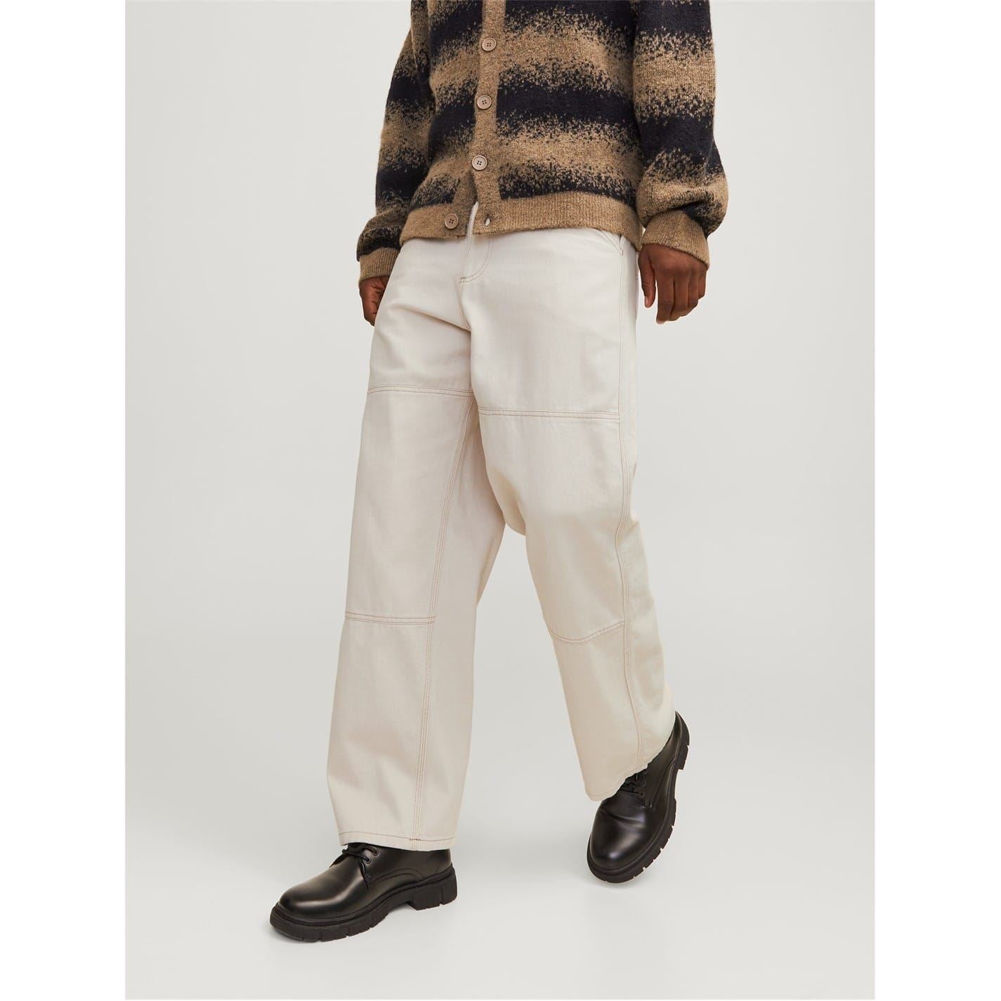 Jack and Jones Owen Solid Patterned Wide Leg Pants