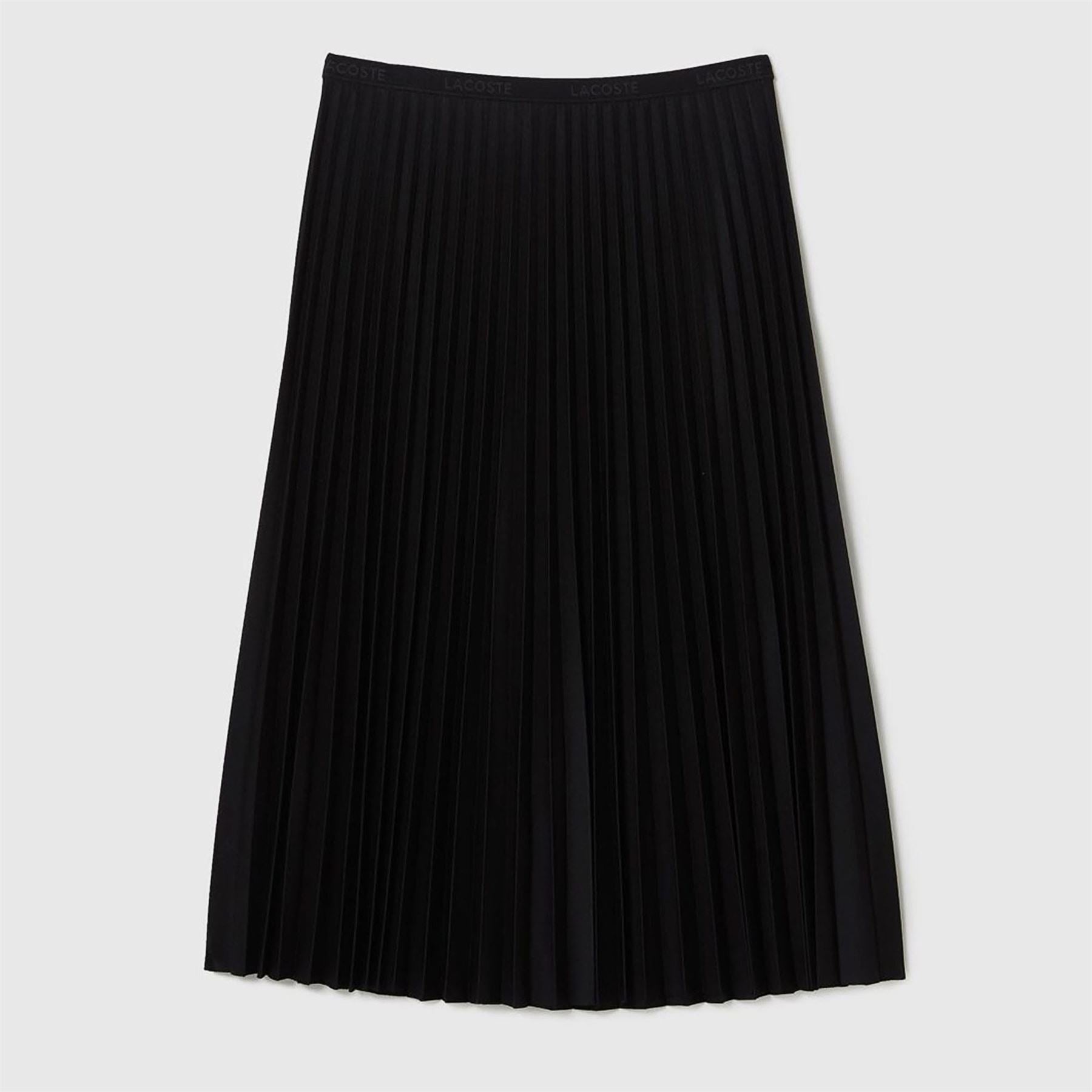Lacoste Elasticated Waist Flowing Pleated Skirt