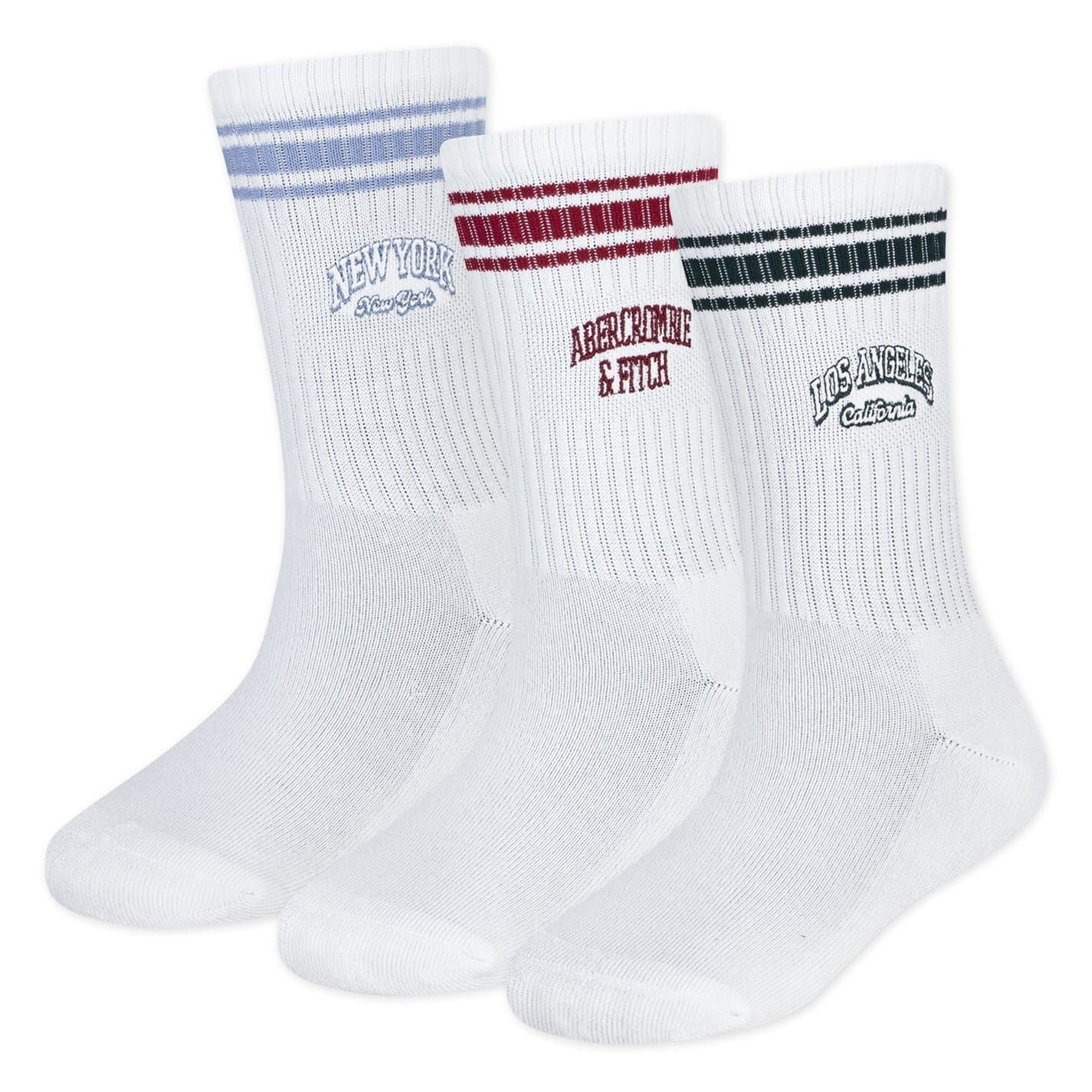 Abercrombie and Fitch And F 3pk Socks