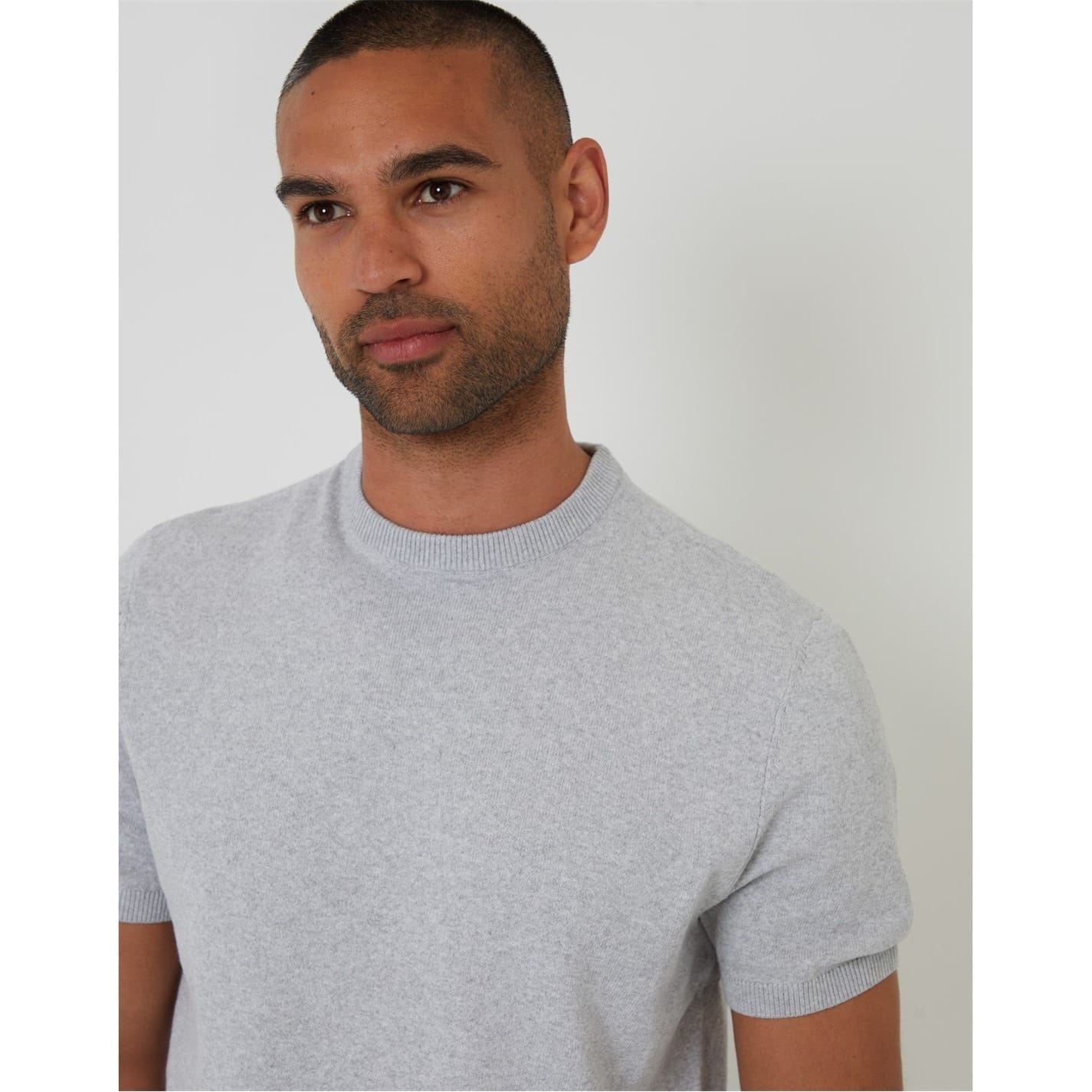 Threadbare Rib Crew Neck Short Sleeve Regular Fit T-Shirt