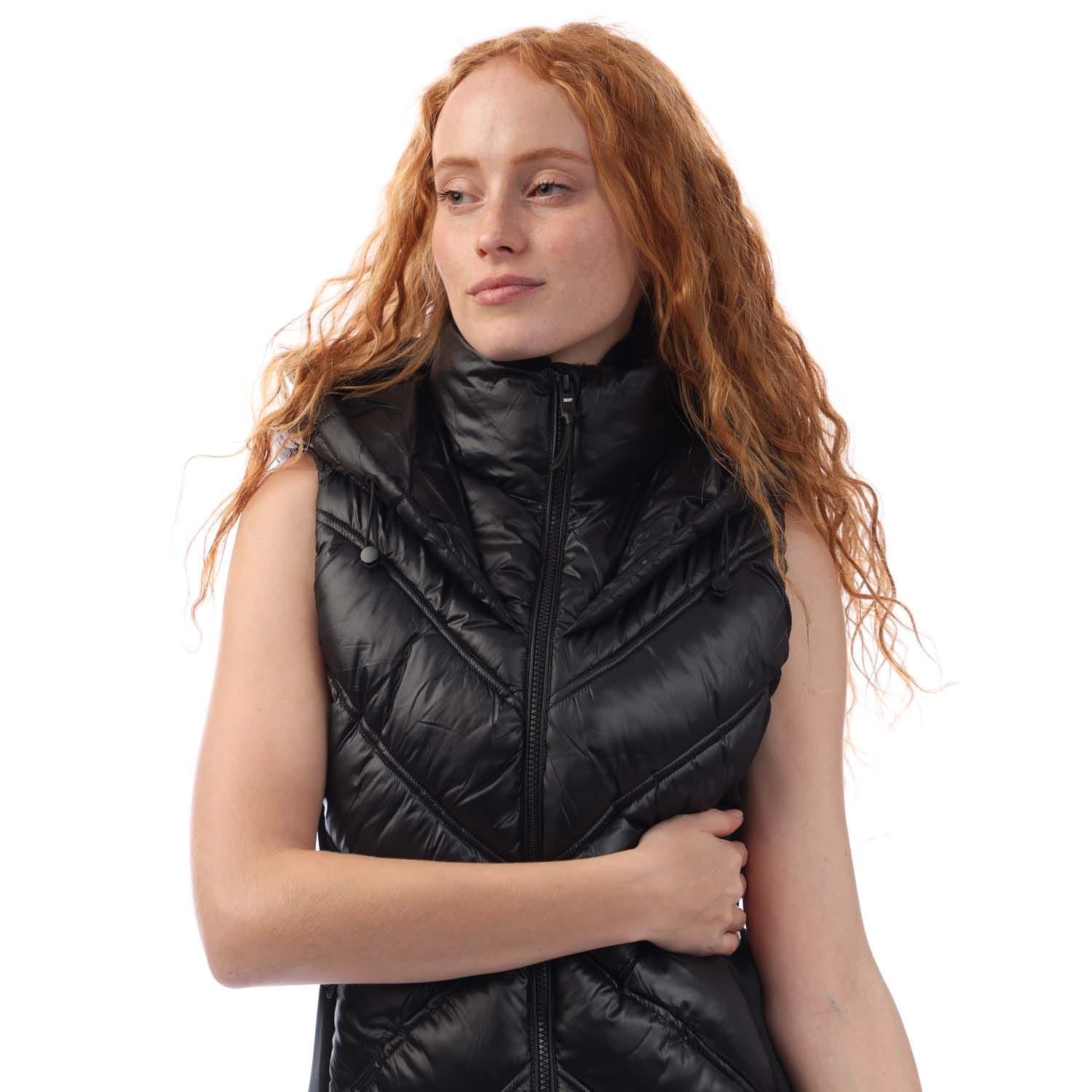 DKNY Hooded Puffer Vest