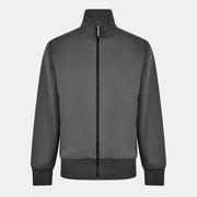 Palm Angels Solid Patterned Ribbed Cuff Track Jacket