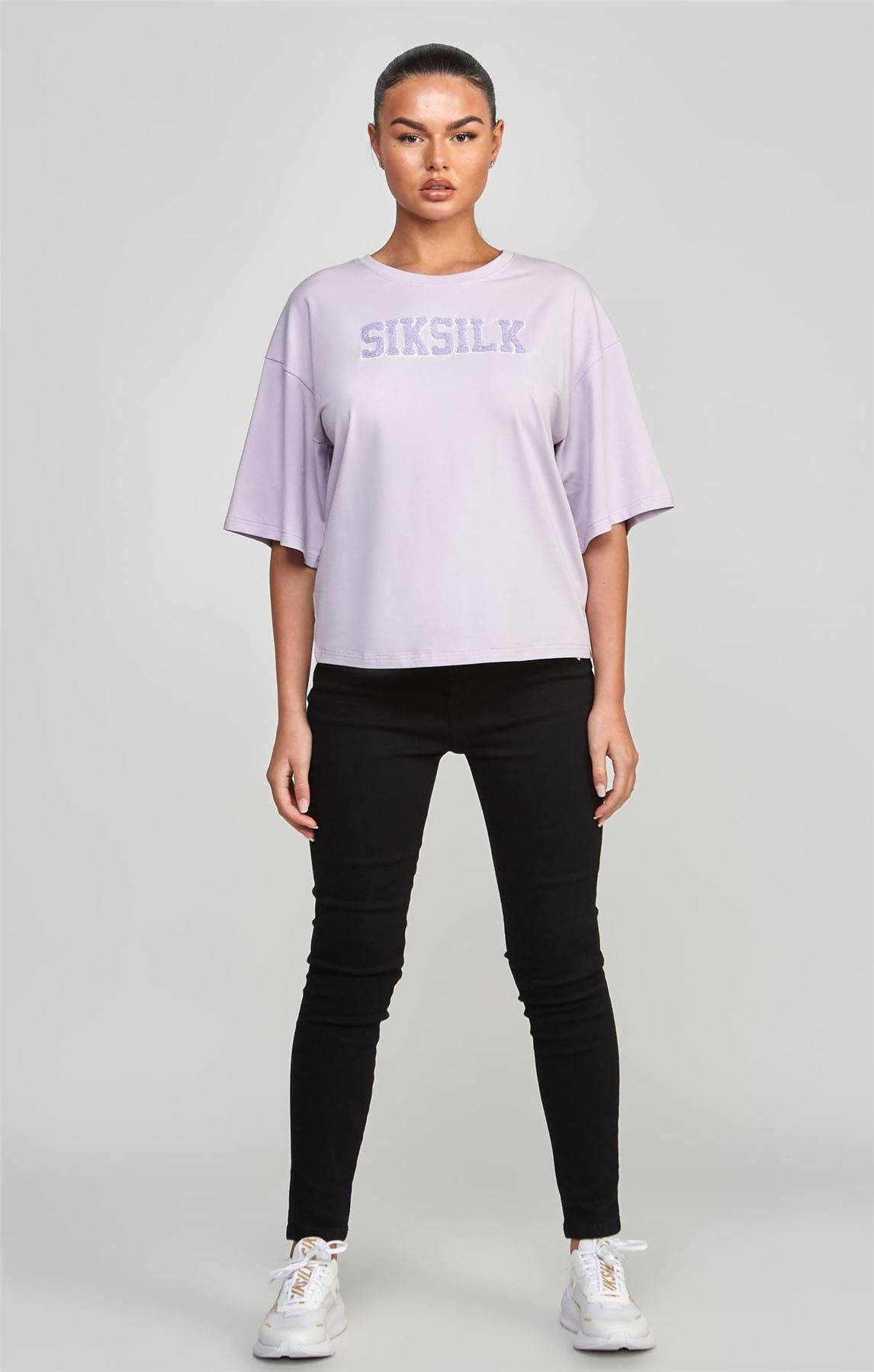 SikSilk Varsity Logo Cropped T-Shirt