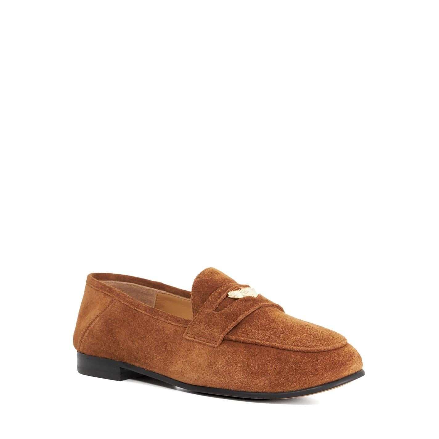 Dune London Solid Patterned Greek Penny Loafers