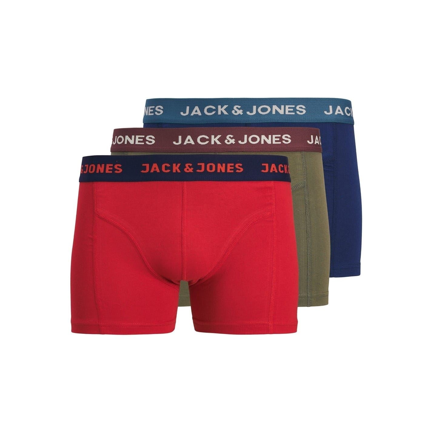 Jack and Jones Train 3 Pack Plain Design Truncks